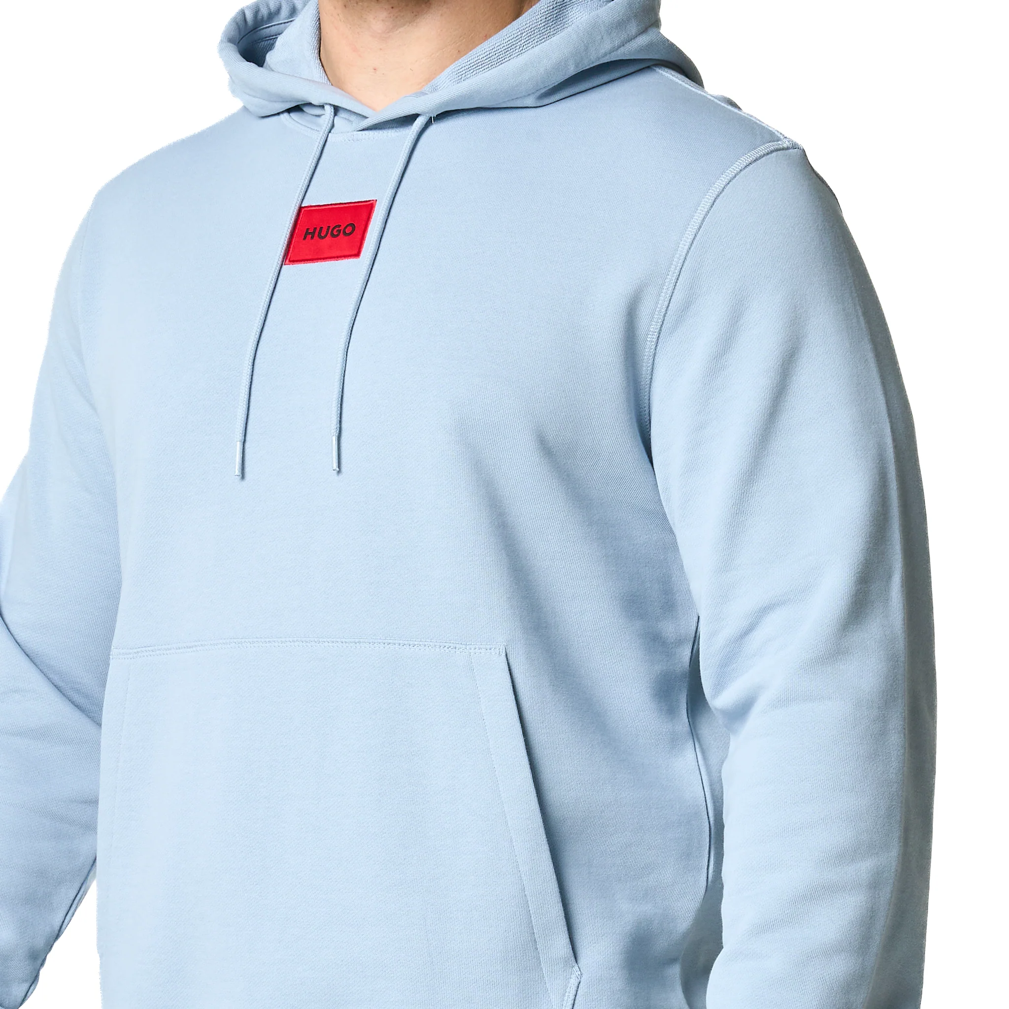 Mens HUGO Blue Daratschi214 Hoodie - Image 11