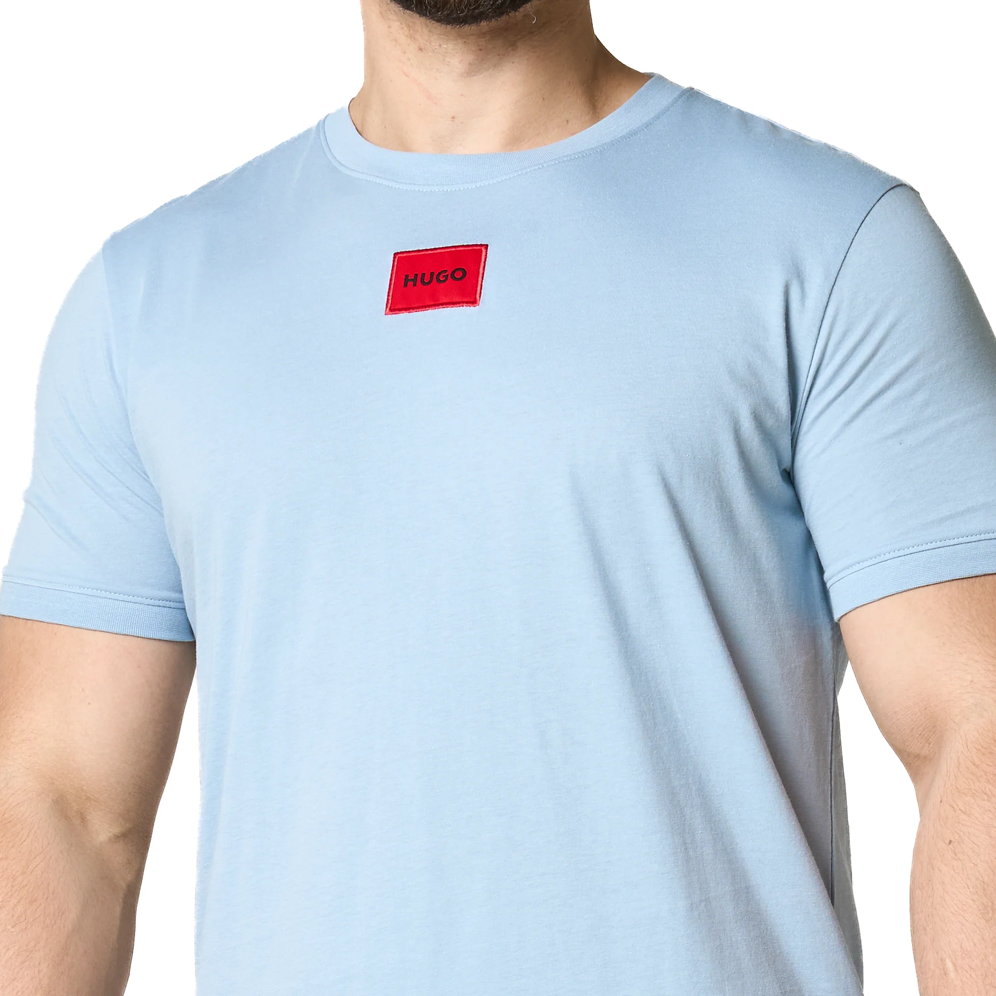 Mens HUGO Blue Diragolino212 S/s T Shirt - Image 9