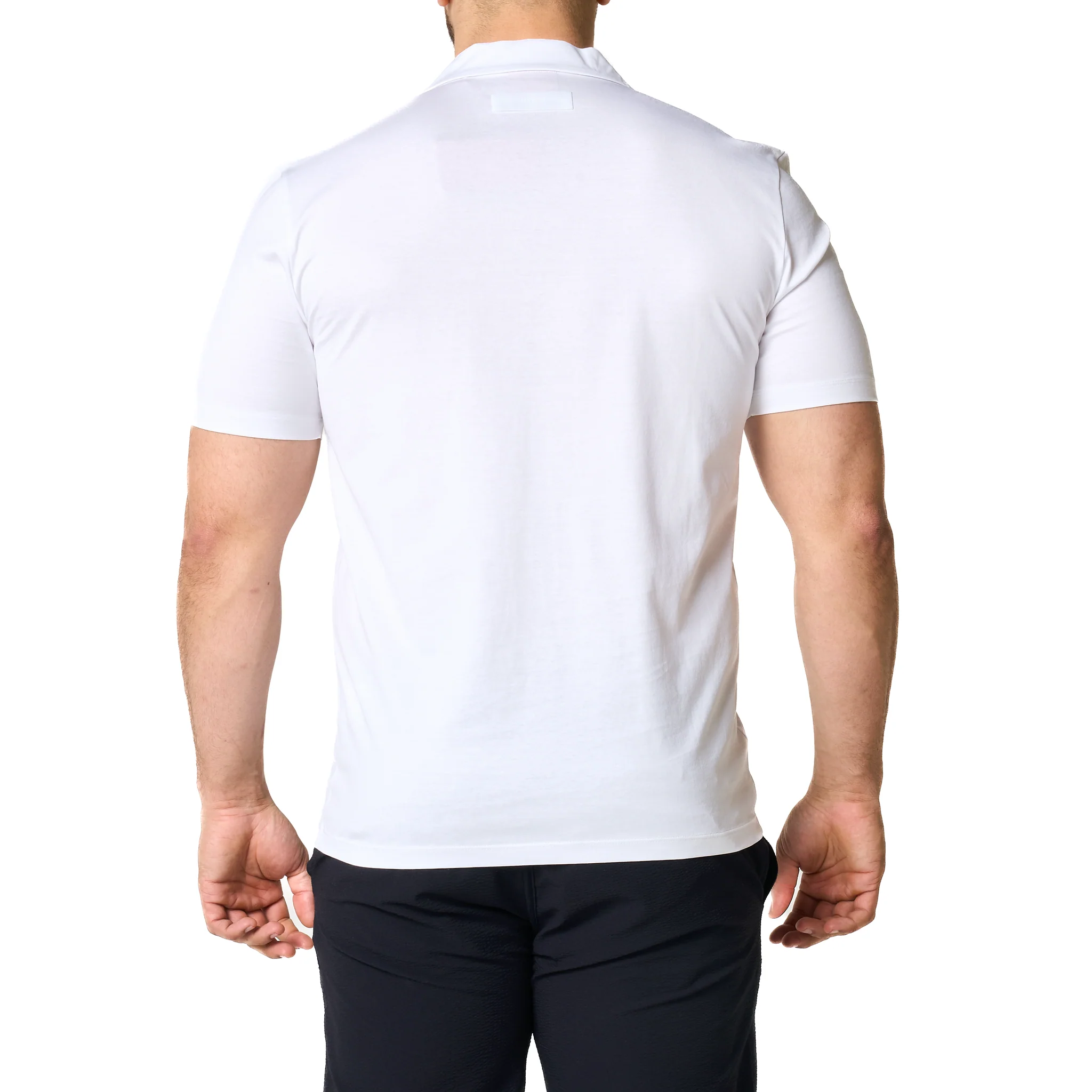 Mens HUGO White Dimerspolo S/s Polo Shirt - Image 10