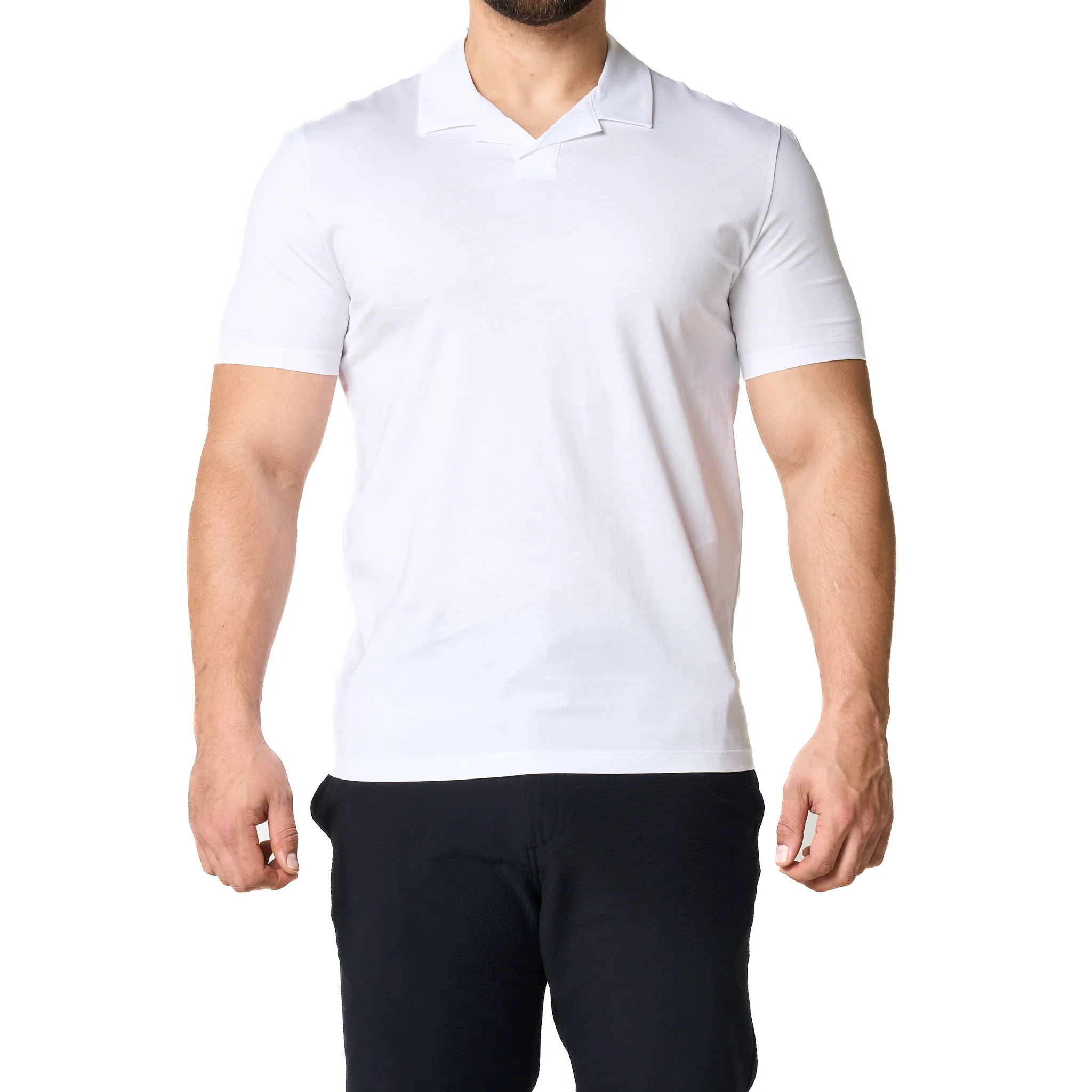 Mens HUGO White Dimerspolo S/s Polo Shirt - Image 4