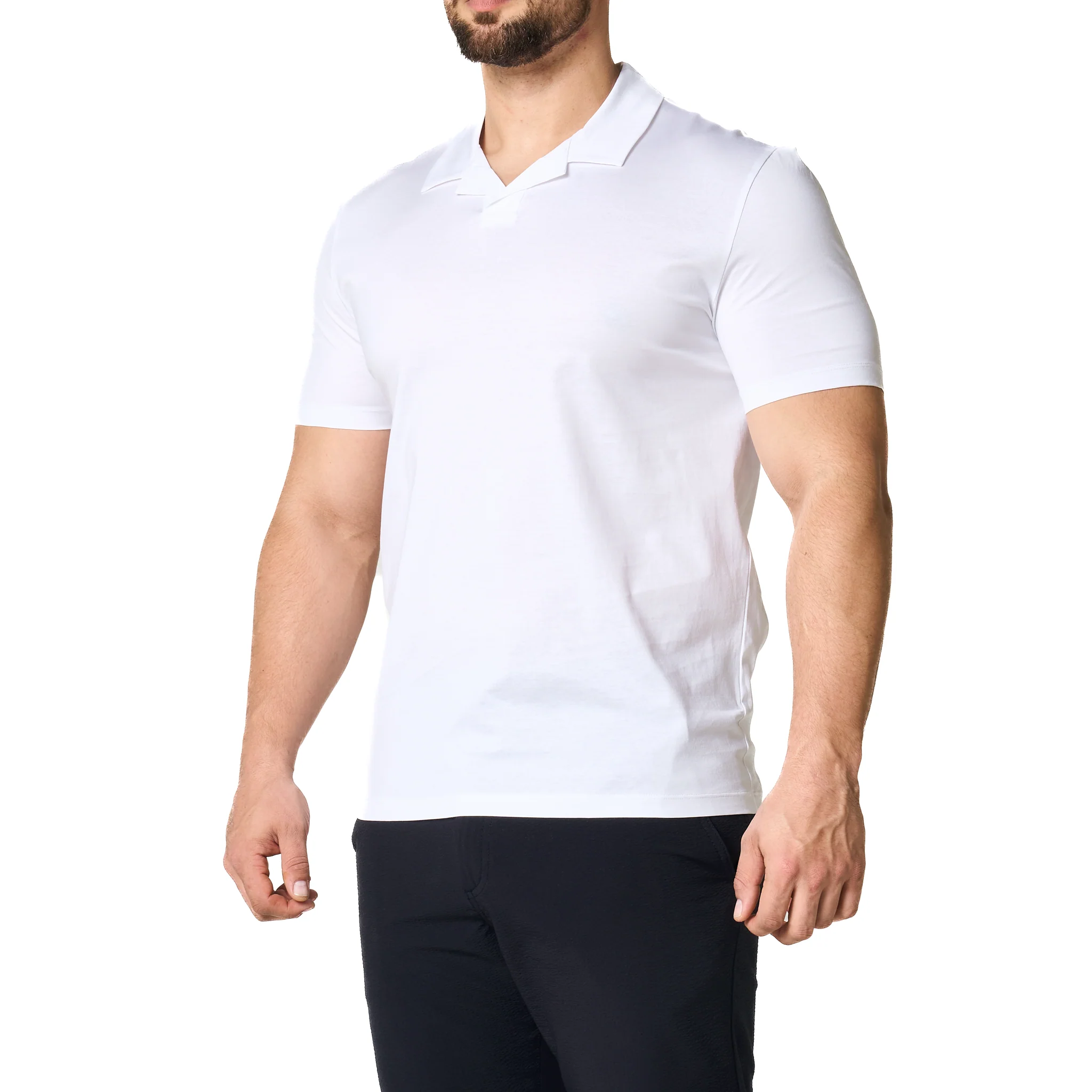 Mens HUGO White Dimerspolo S/s Polo Shirt - Image 5
