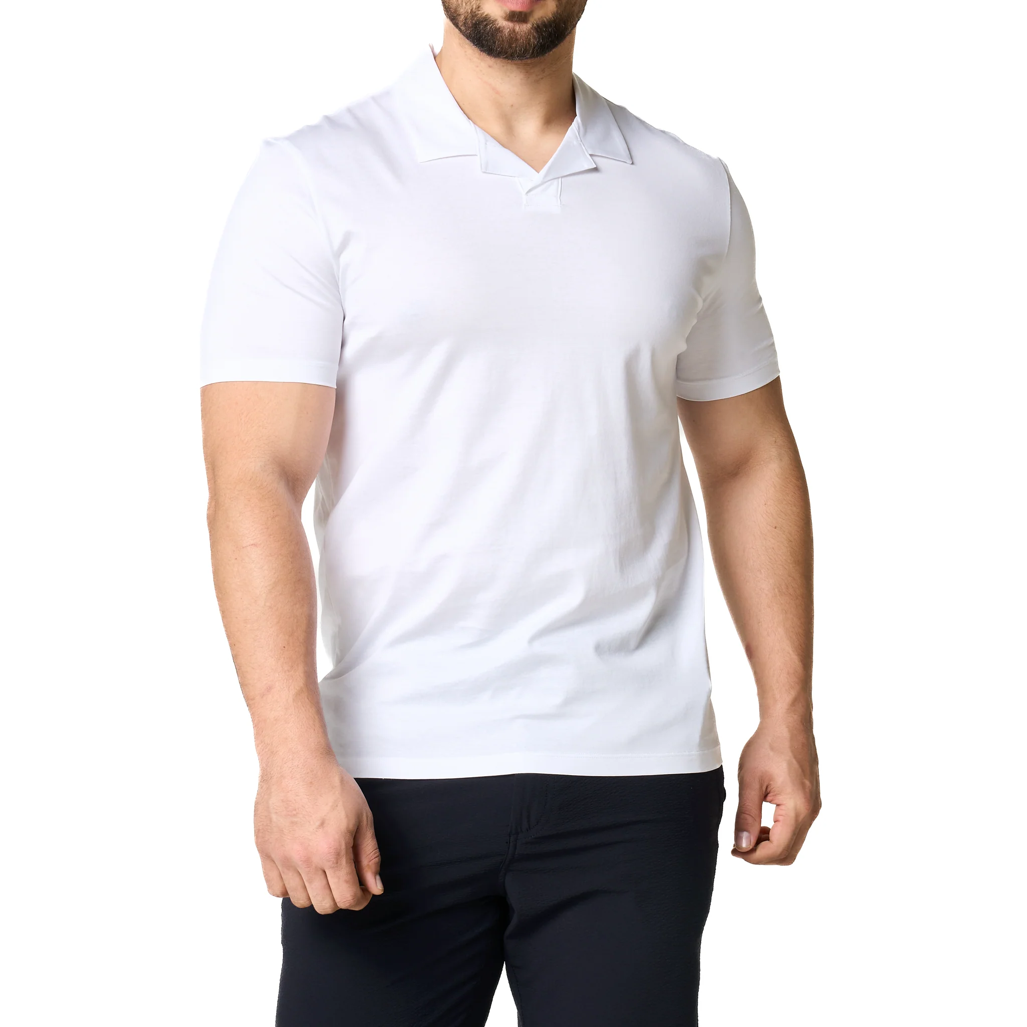Mens HUGO White Dimerspolo S/s Polo Shirt - Image 7