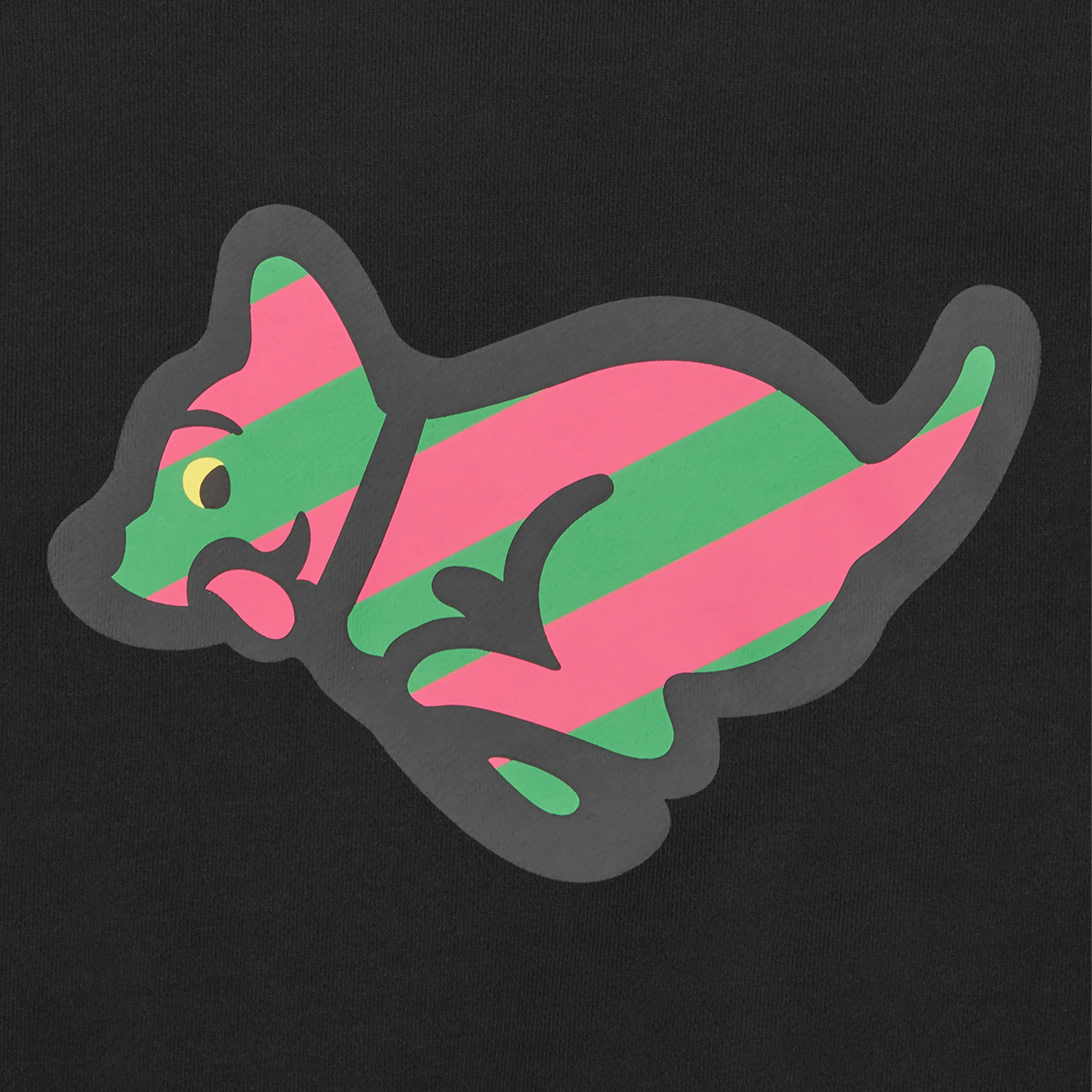 Mens ICECREAM Black Running Puppy Sweatshirt - Image 2