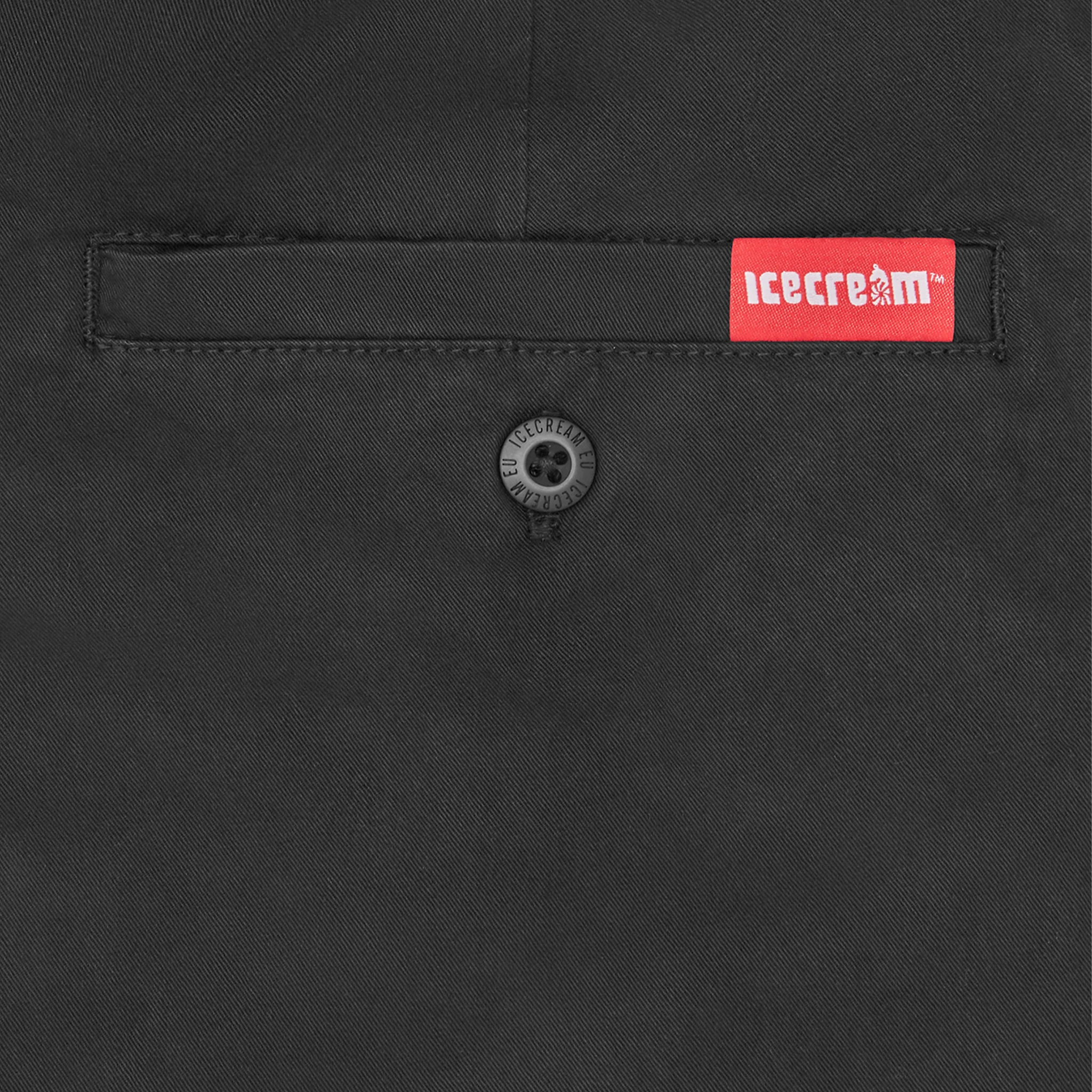 Mens ICECREAM Black Skate Pants - Image 3