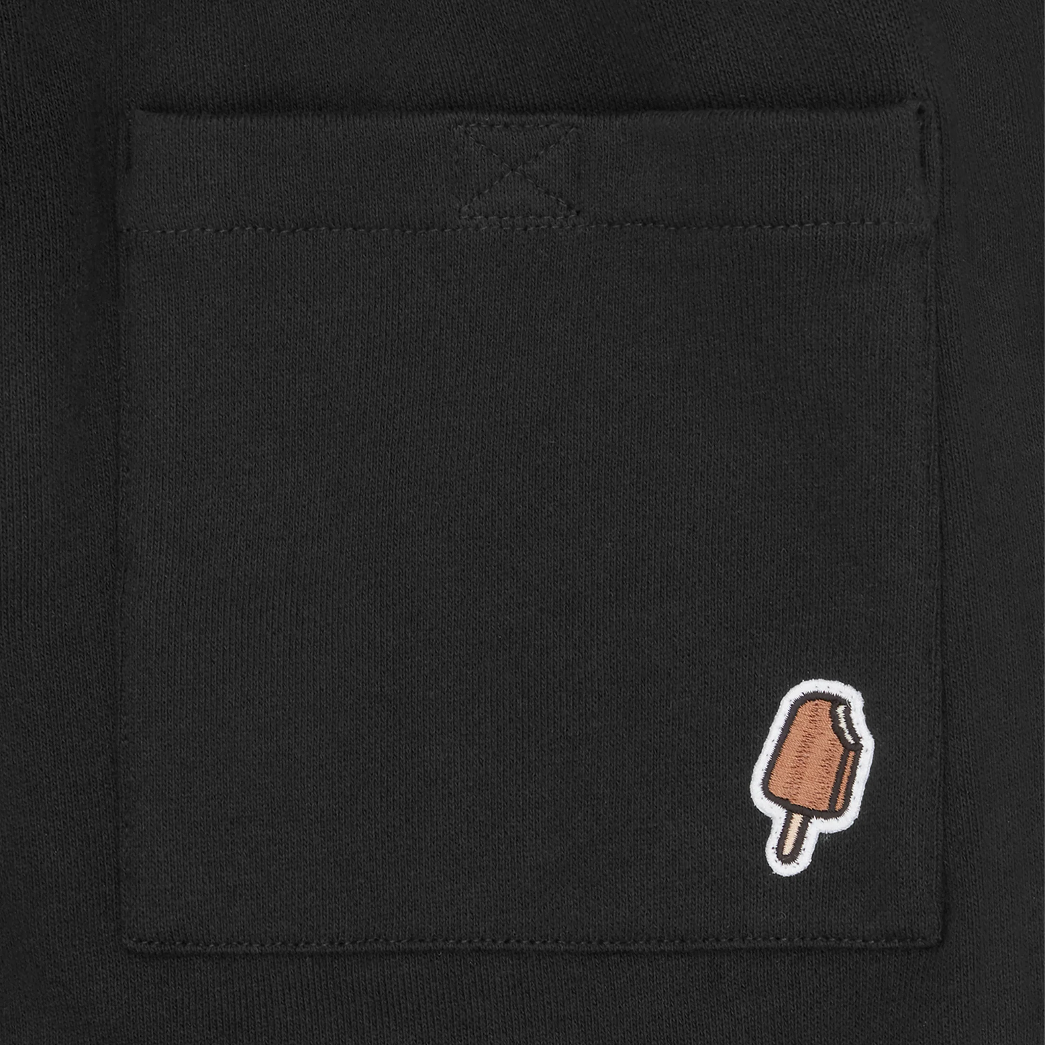 Mens ICECREAM Black Small Running Dog Sweat Pants - Image 4