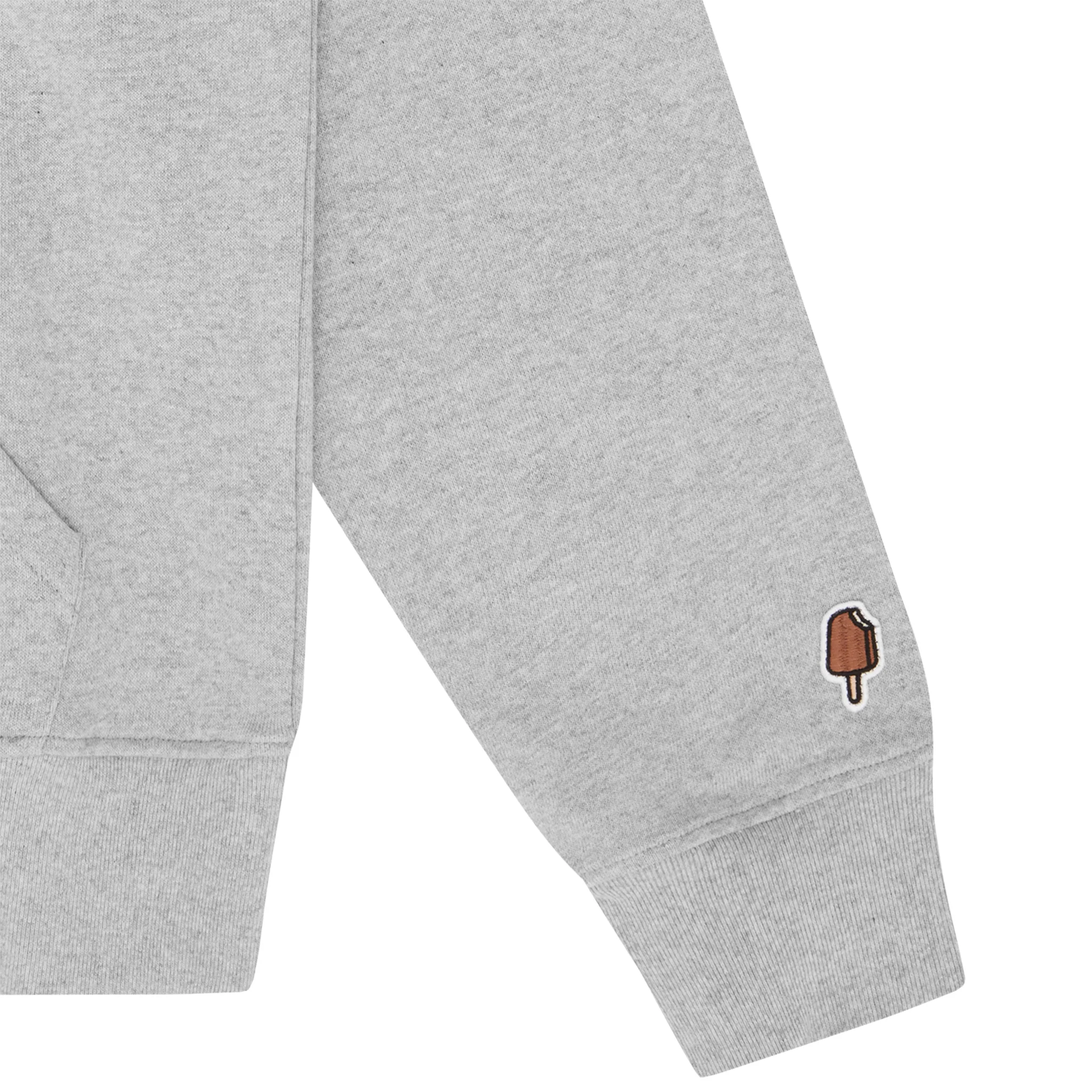 Mens ICECREAM Heather Grey Cone Man Hoodie - Image 3