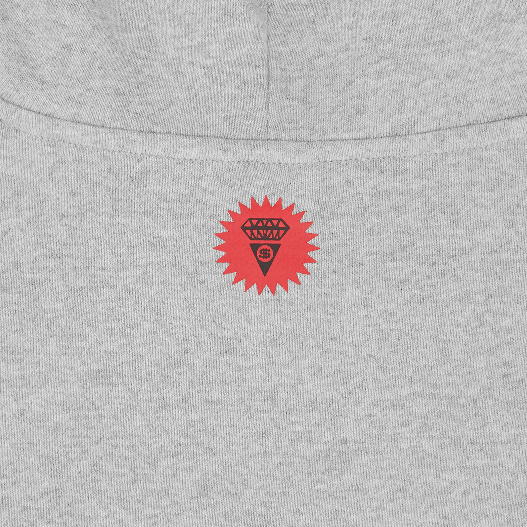Mens ICECREAM Heather Grey Cone Man Hoodie - Image 4