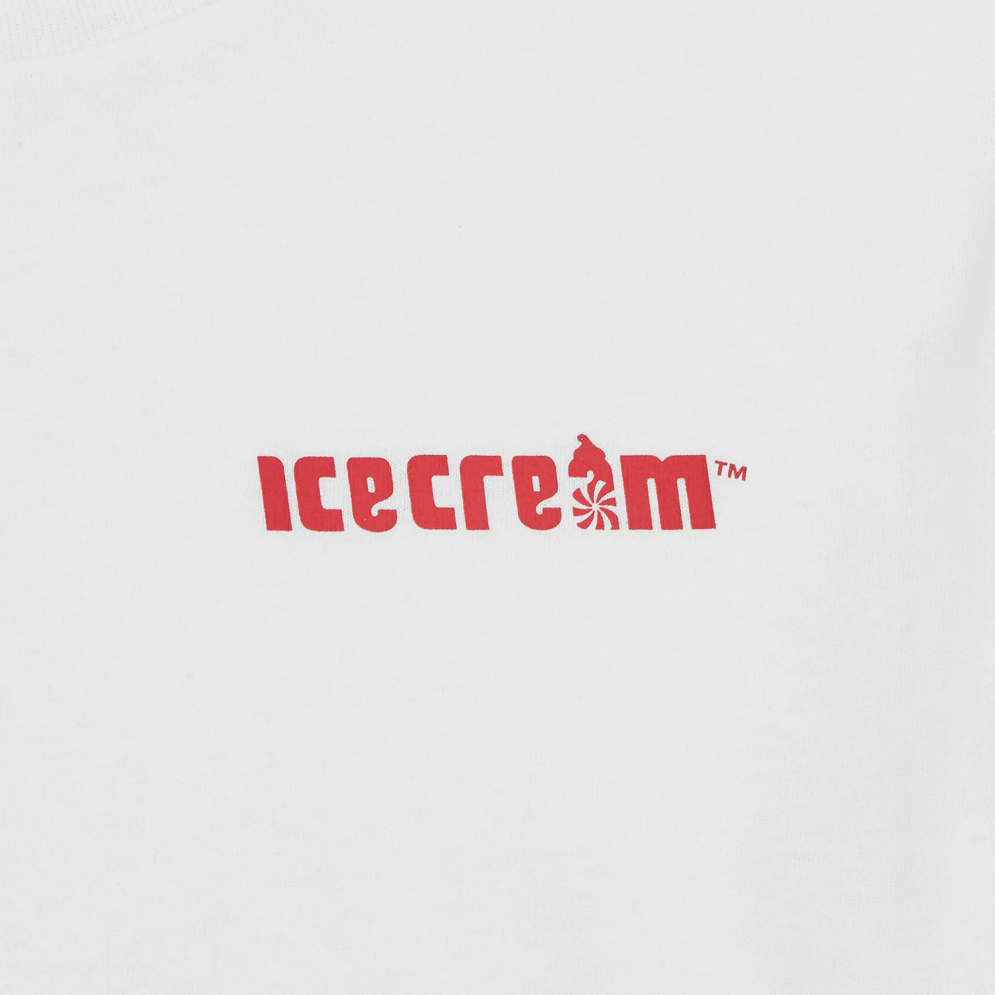 Mens ICECREAM White Running Dog Arm L/s T Shirt - Image 2