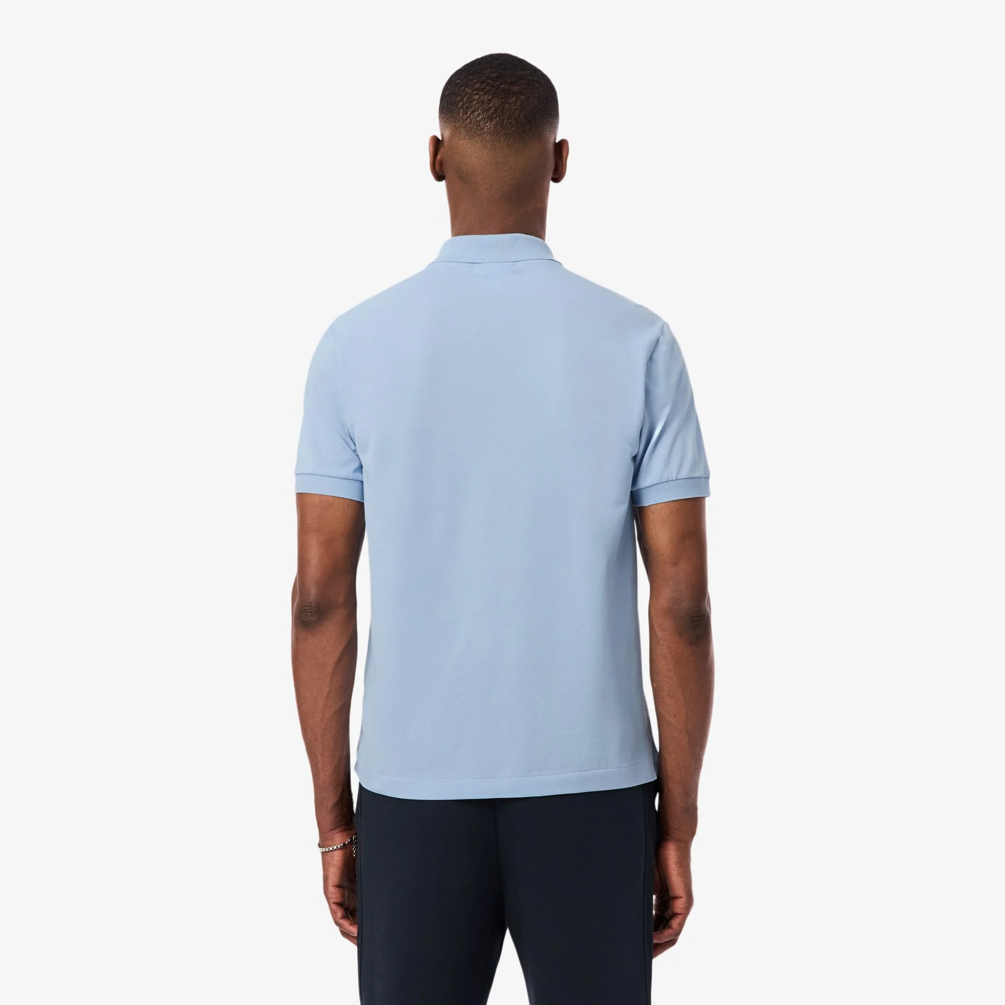 Mens Lacoste Chambray L.12.12 Stretch Pique Classic S/s Polo Shirt - Image 7