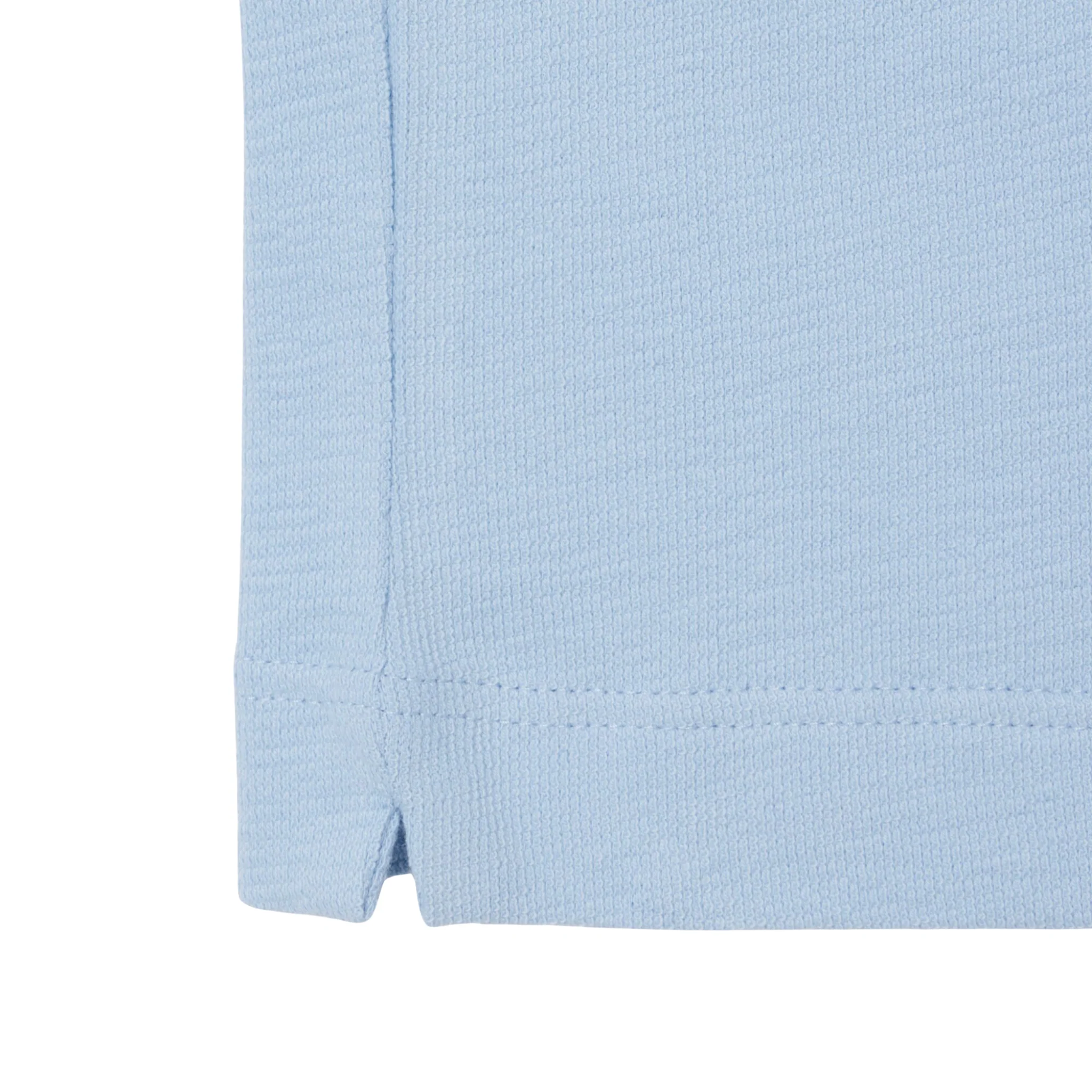 Mens Lacoste Chambray Textured Jersey Open Neck S/s Polo - Image 4