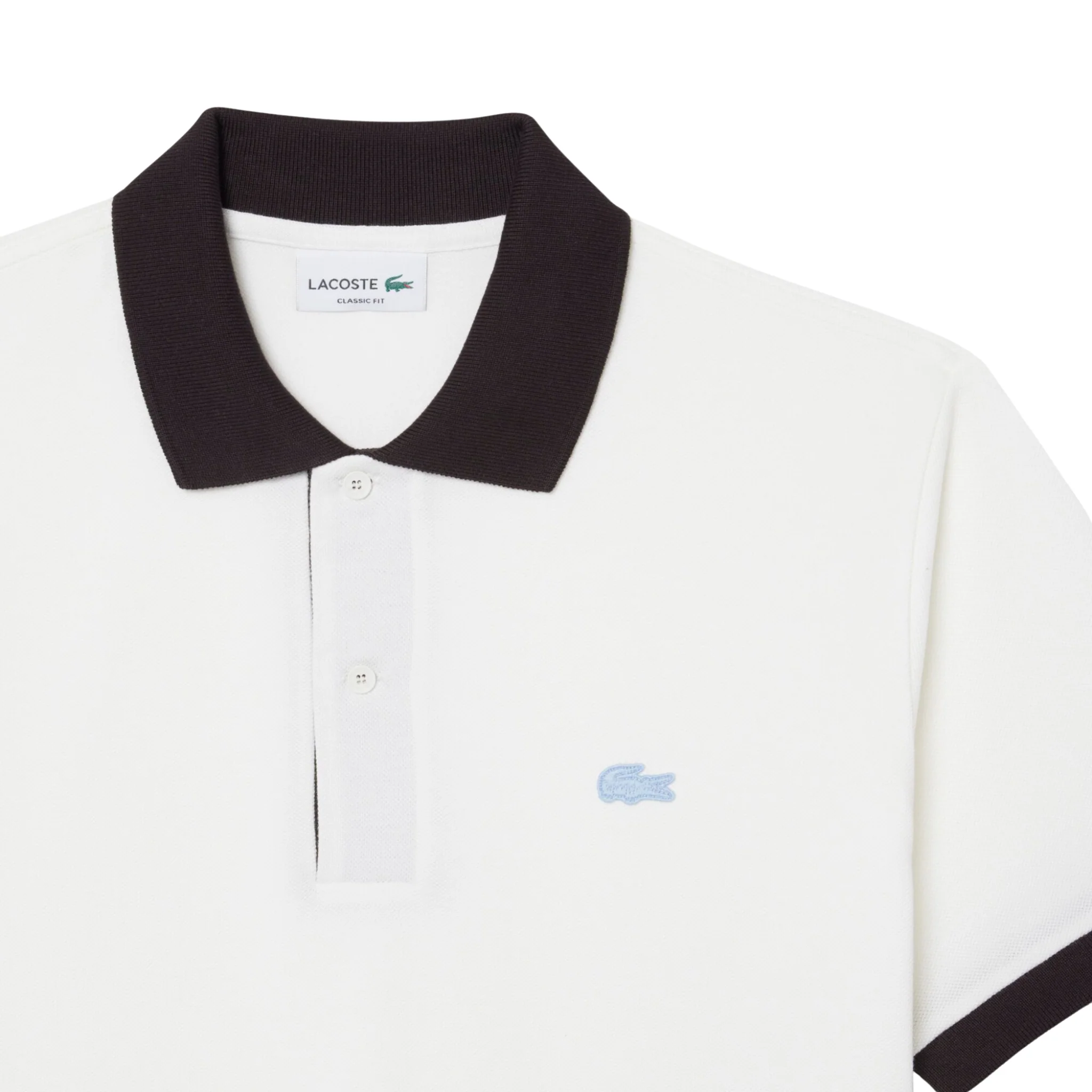 Mens Lacoste Flour/Buffalo Contrast Collar S/s Polo - Image 2