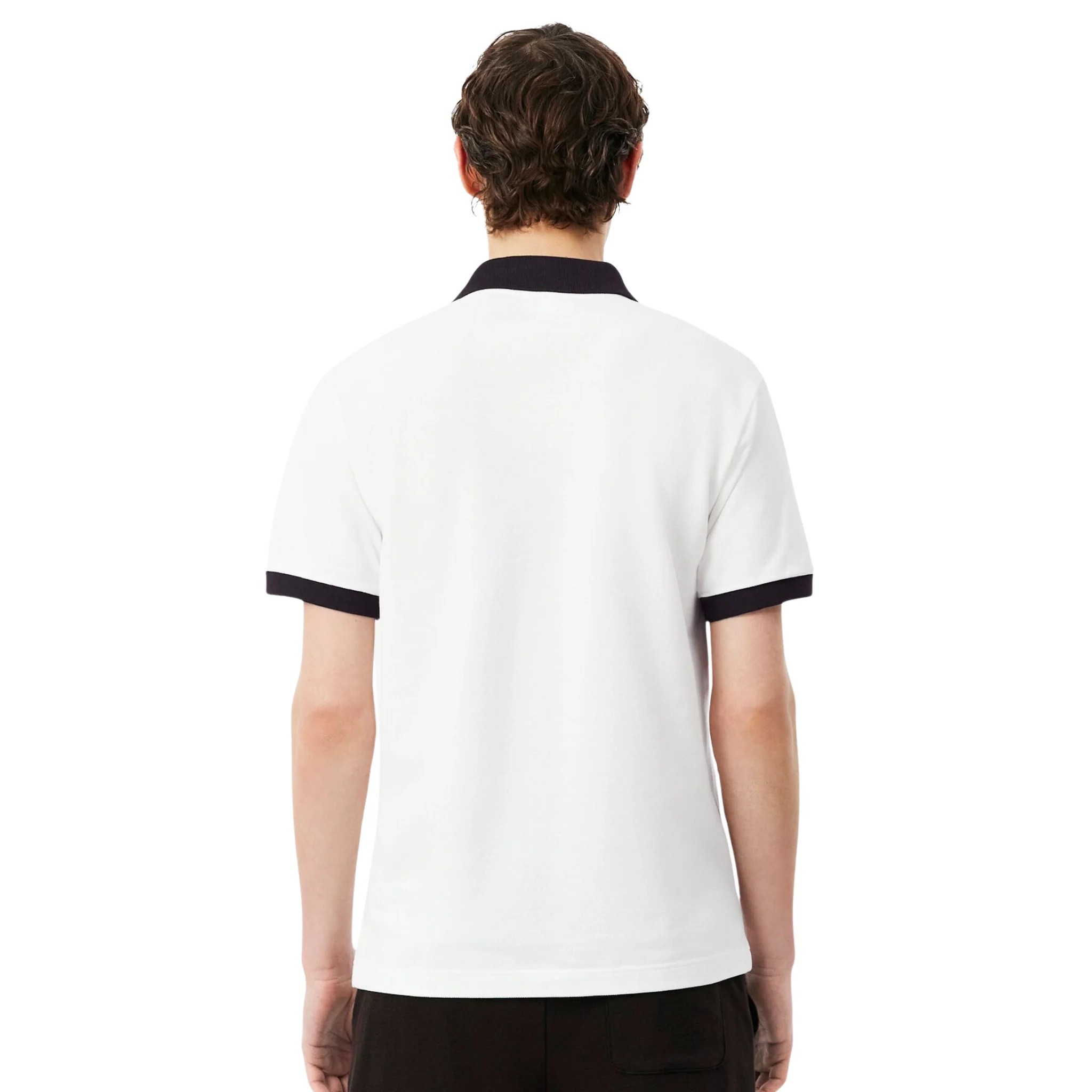 Mens Lacoste Flour/Buffalo Contrast Collar S/s Polo - Image 5