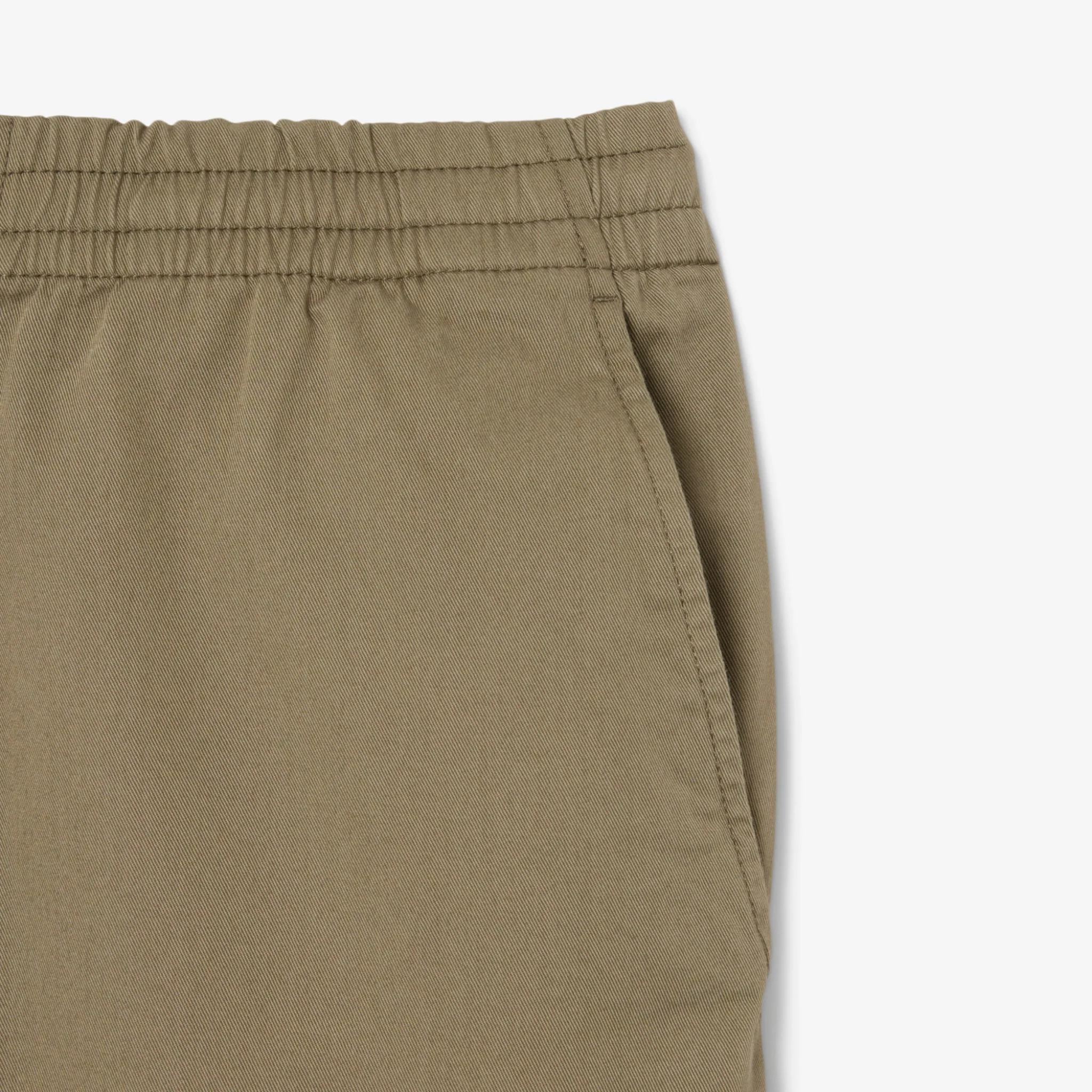 Mens Lacoste Khaki Casual Pull-On Trousers - Image 5