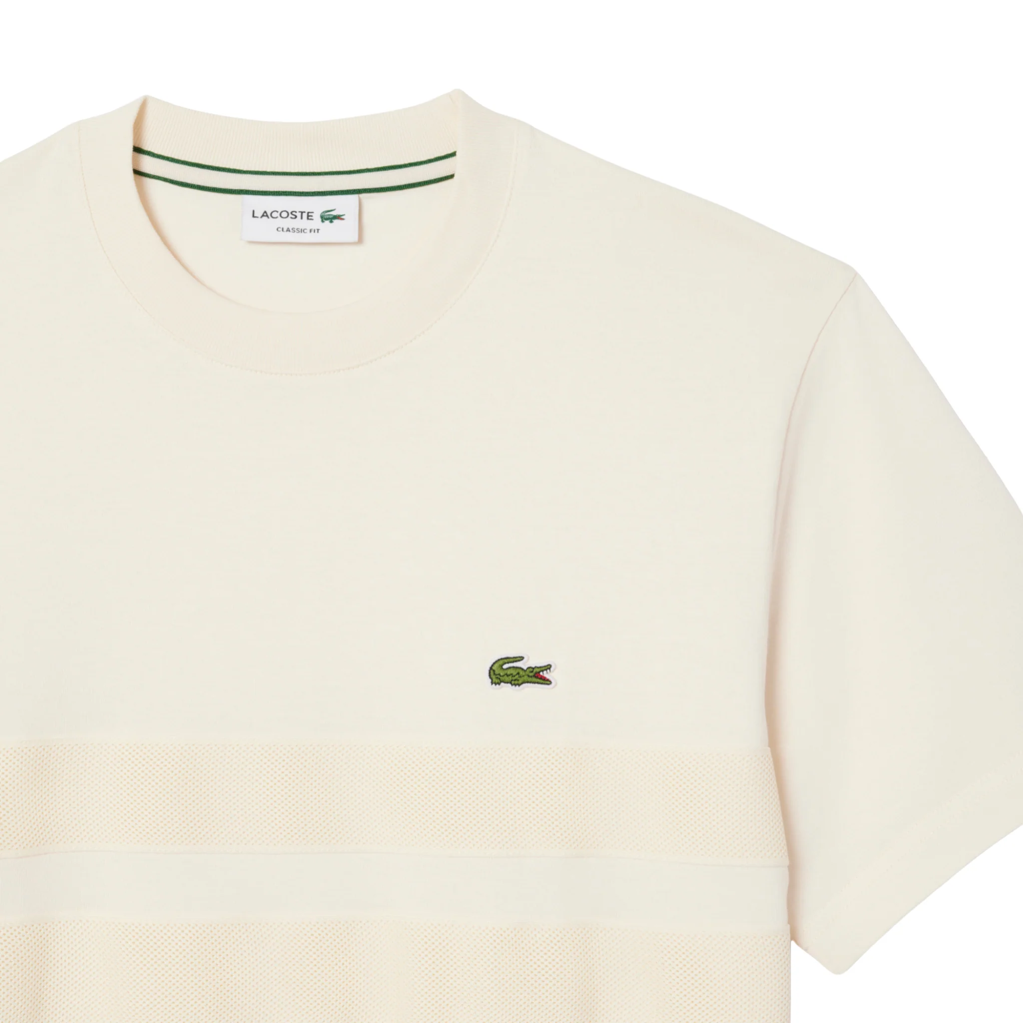 Mens Lacoste Lapland Texture Stripe S/s T Shirt - Image 2
