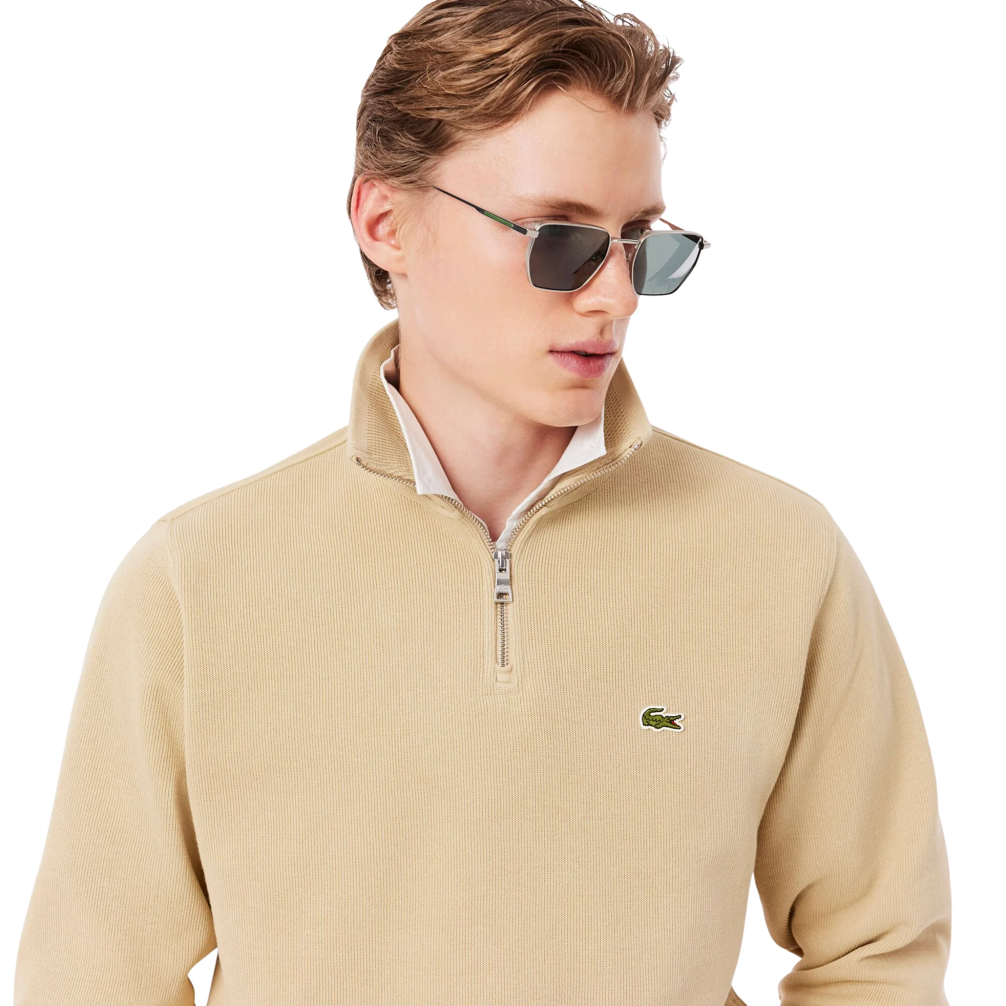 Mens Lacoste Millet Half Zip Sweatshirt - Image 2