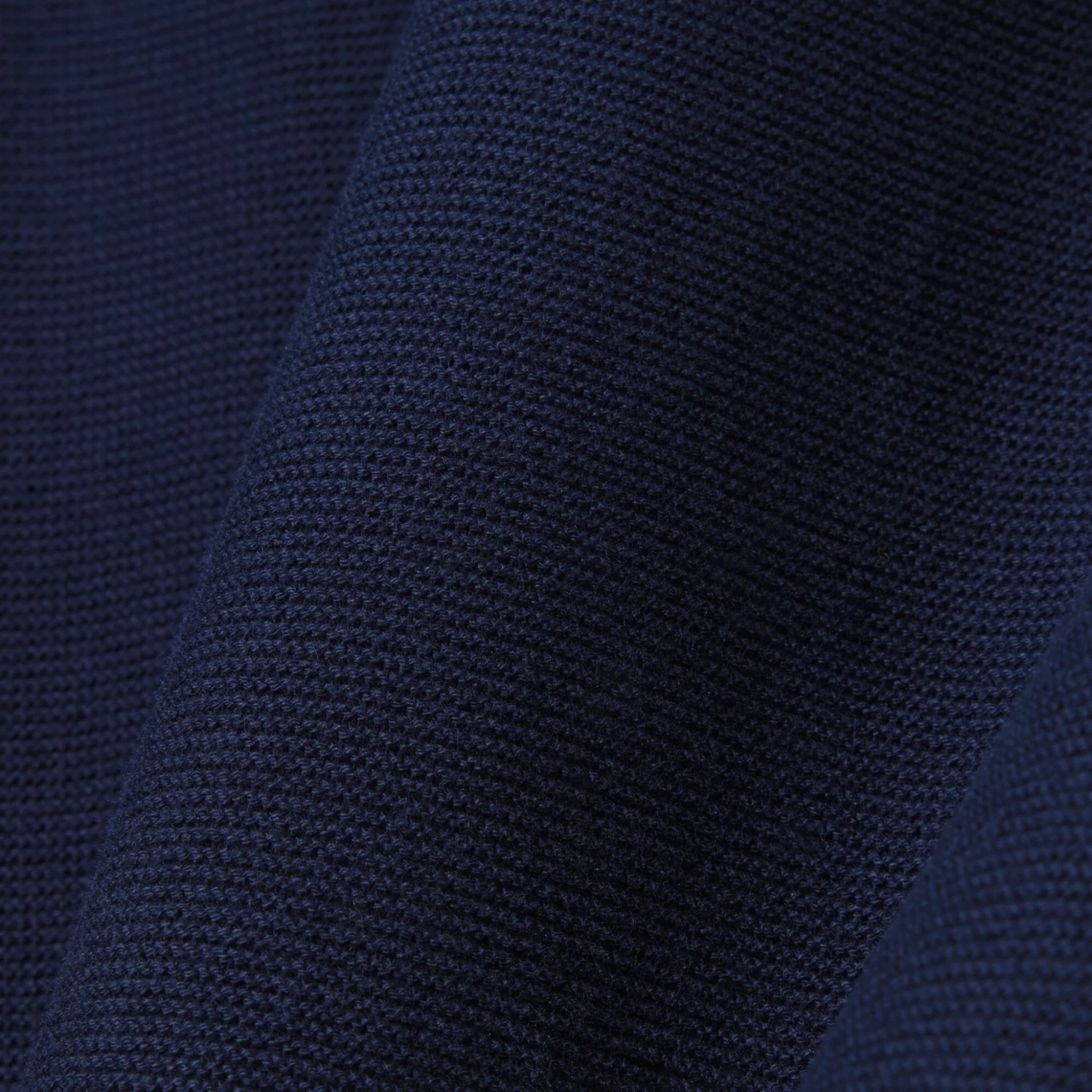 Mens Lacoste Navy Fine Knit Cotton S/s Polo - Image 3