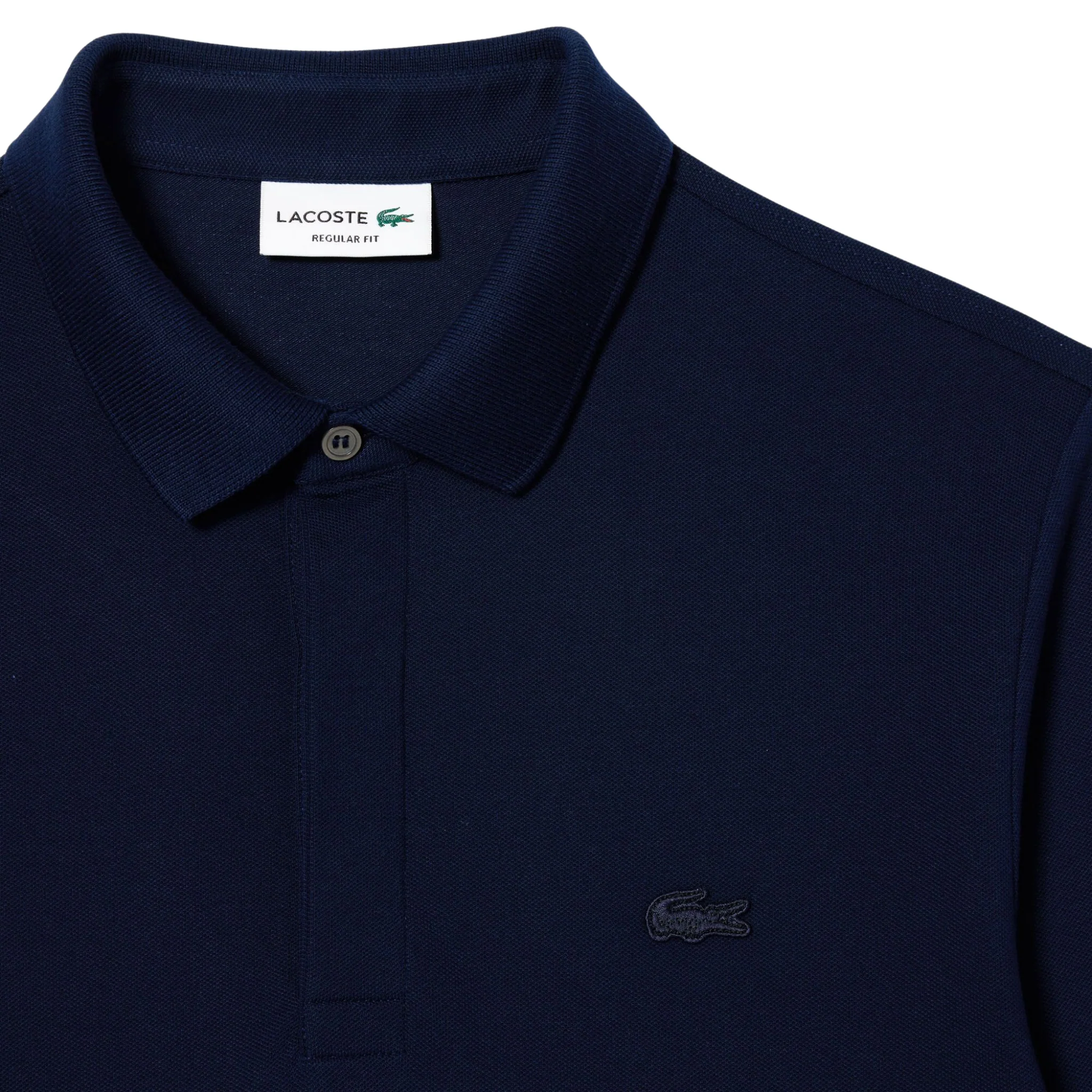 Mens Lacoste Navy Paris Smart Regular Fit L/s Polo Shirt - Image 2