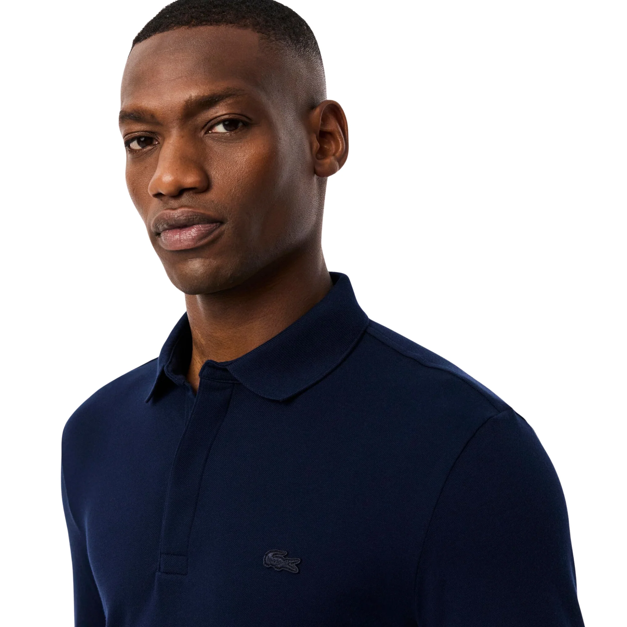 Mens Lacoste Navy Paris Smart Regular Fit L/s Polo Shirt - Image 5