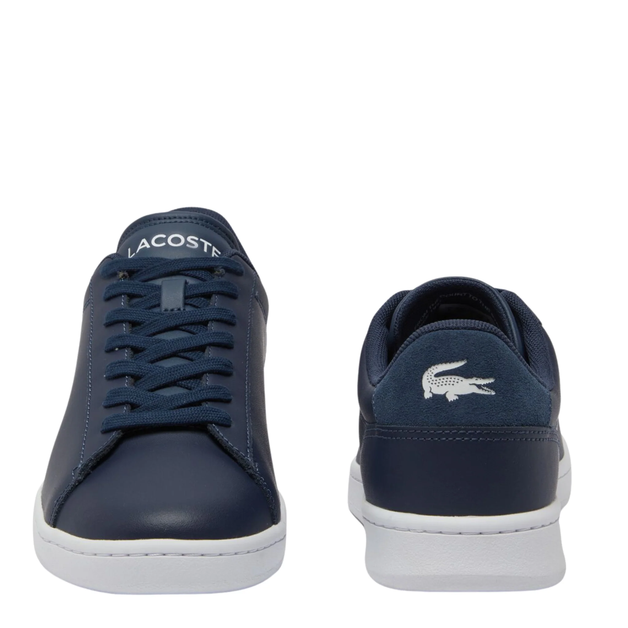 Mens Lacoste Navy/White Carnaby Set Trainers - Image 3