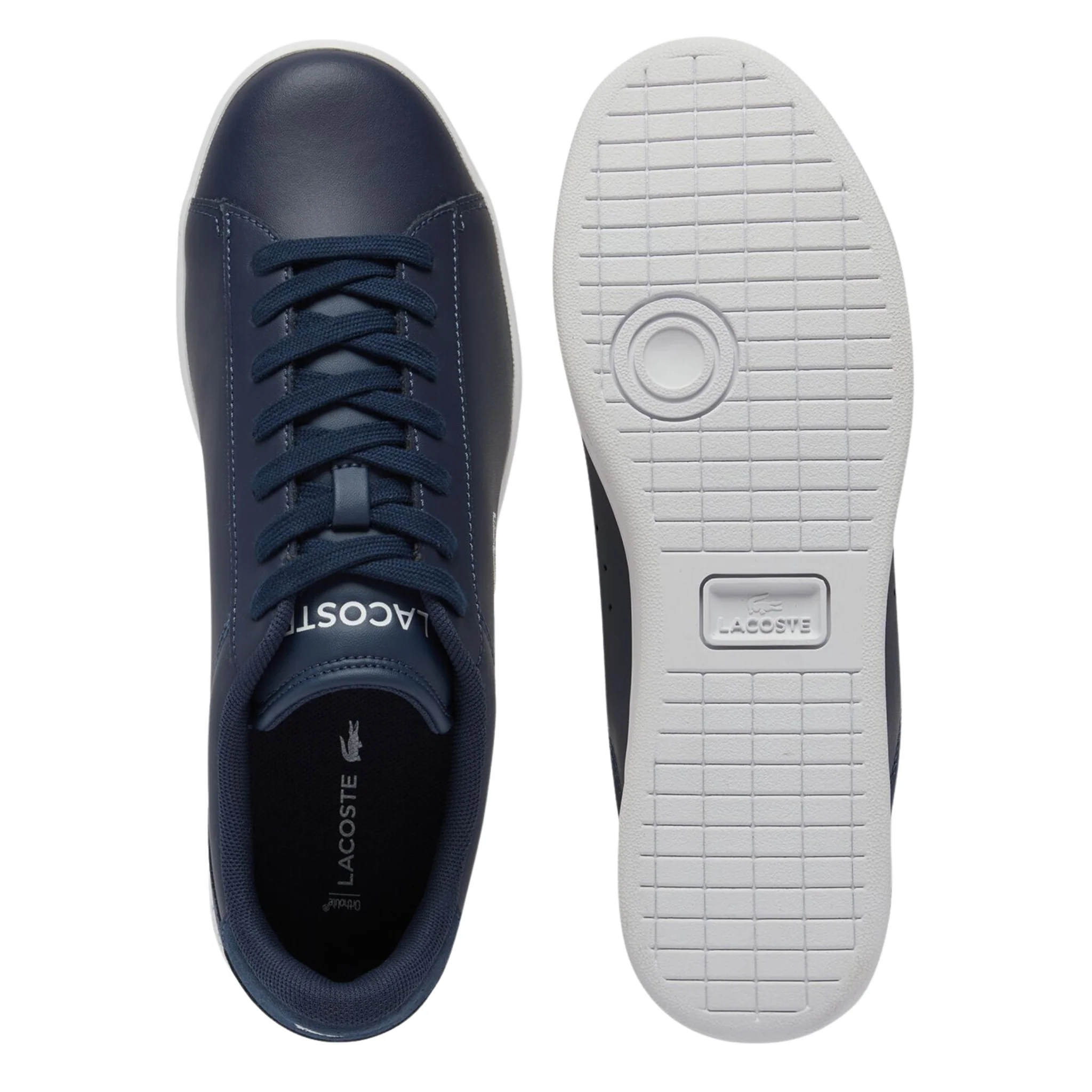 Mens Lacoste Navy/White Carnaby Set Trainers - Image 6