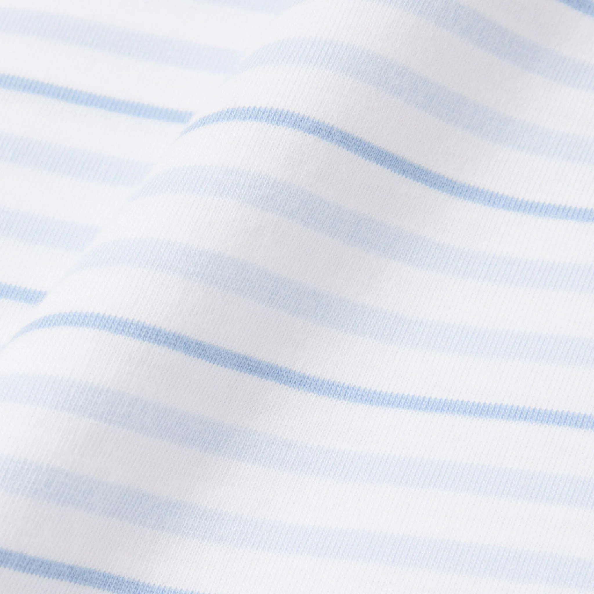 Mens Lacoste Phoenix Blue/Flour Striped Classic Fit S/s T Shirt - Image 3