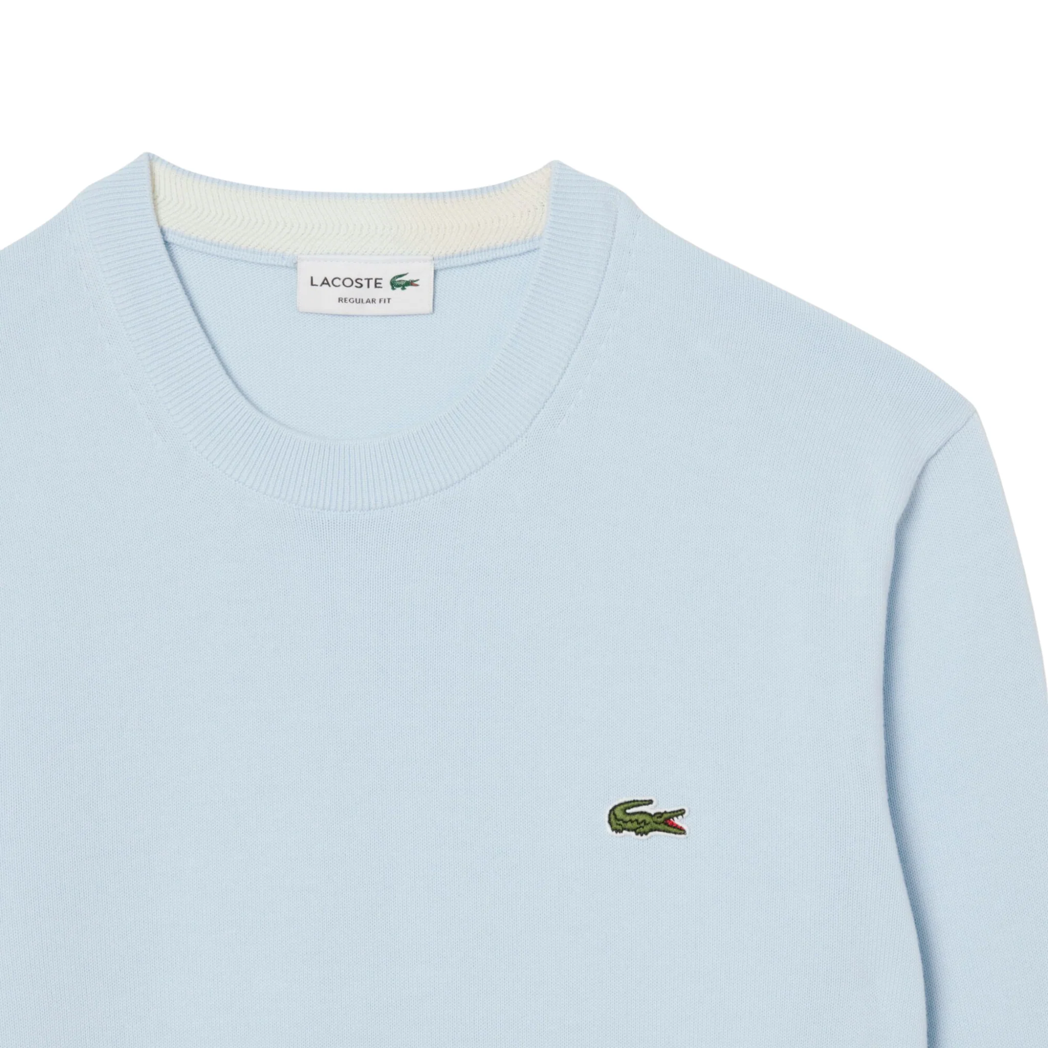 Mens Lacoste Rill Blue Crew Neck Jumper - Image 2