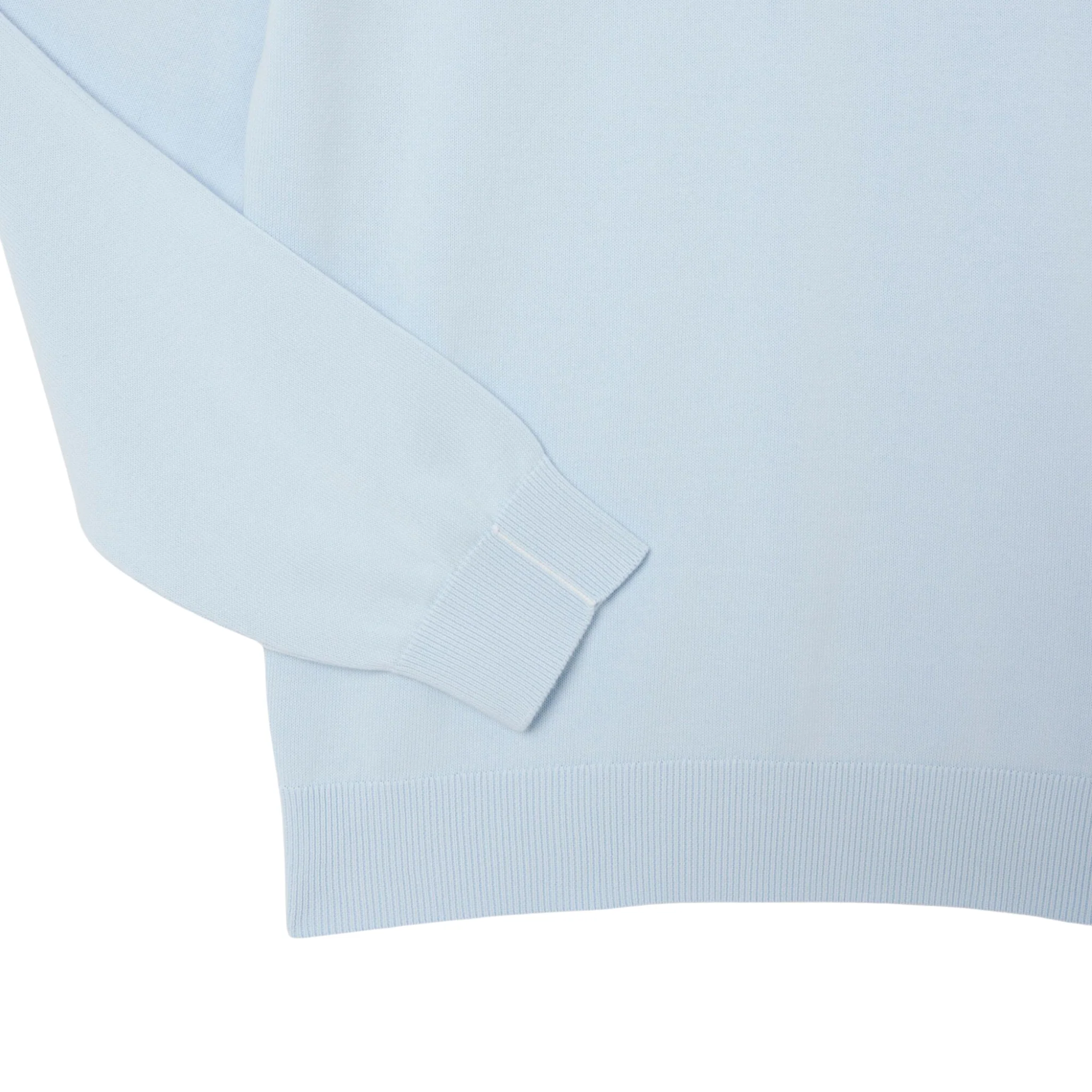 Mens Lacoste Rill Blue Crew Neck Jumper - Image 3