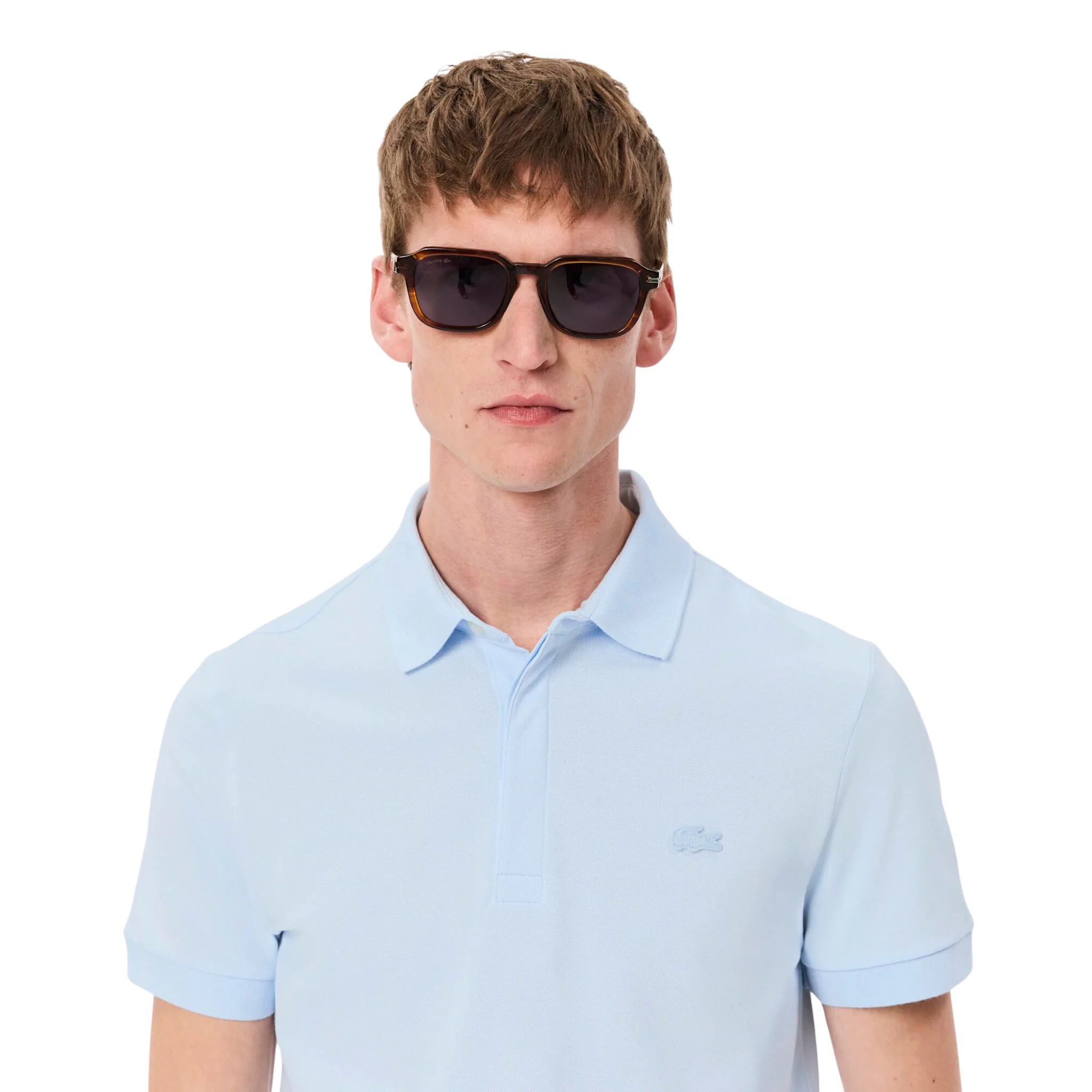 Mens Lacoste Rill Blue Paris Smart Regular Fit S/s Polo Shirt - Image 6