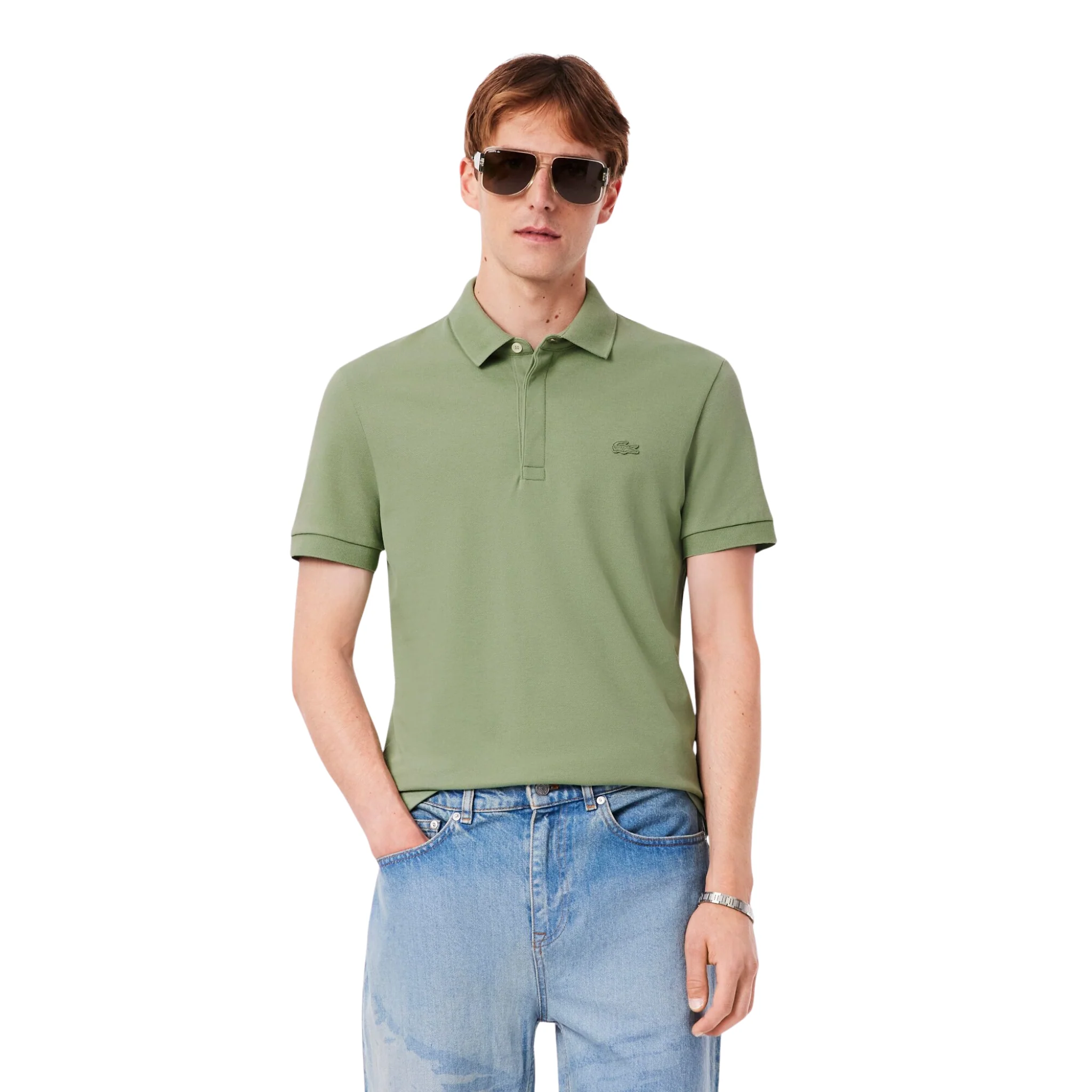 Mens Lacoste Thyme Paris Smart Regular Fit S/s Polo Shirt - Image 4