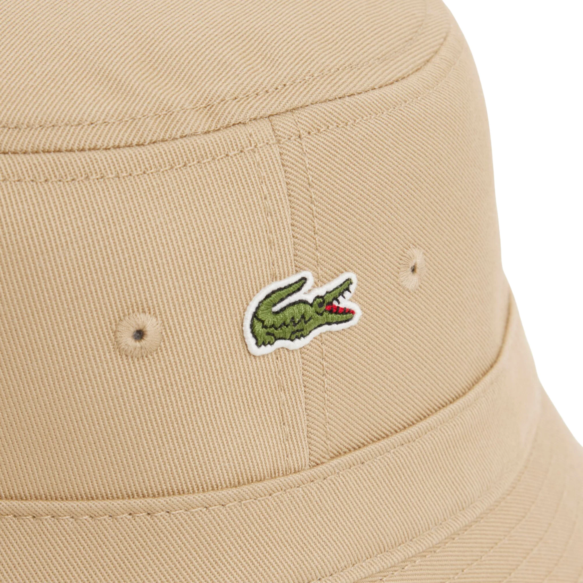 Mens Lacoste Viennese Cotton Twill Bucket Hat - Image 3