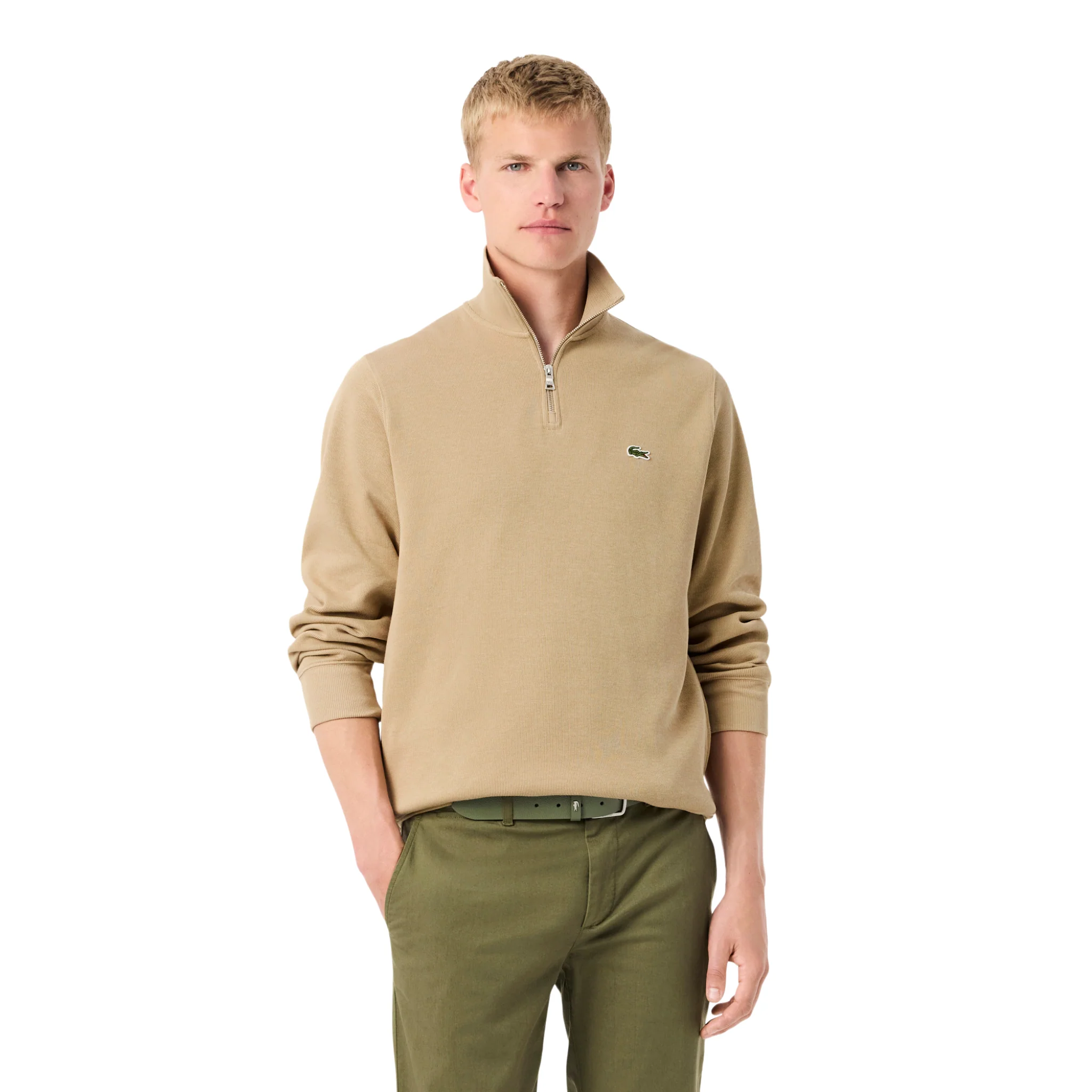 Mens Lacoste Viennese Half Zip Sweatshirt - Image 2