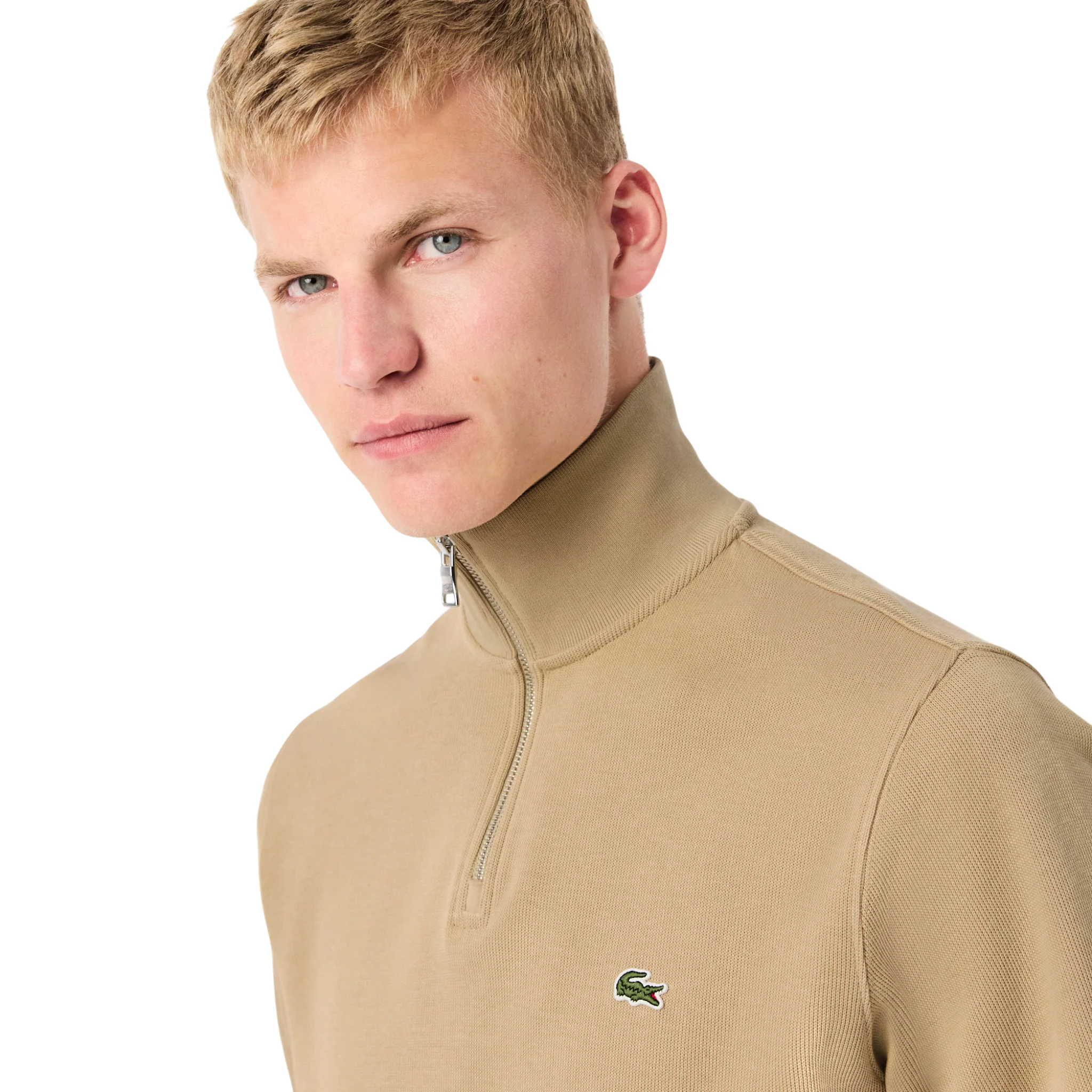 Mens Lacoste Viennese Half Zip Sweatshirt - Image 4