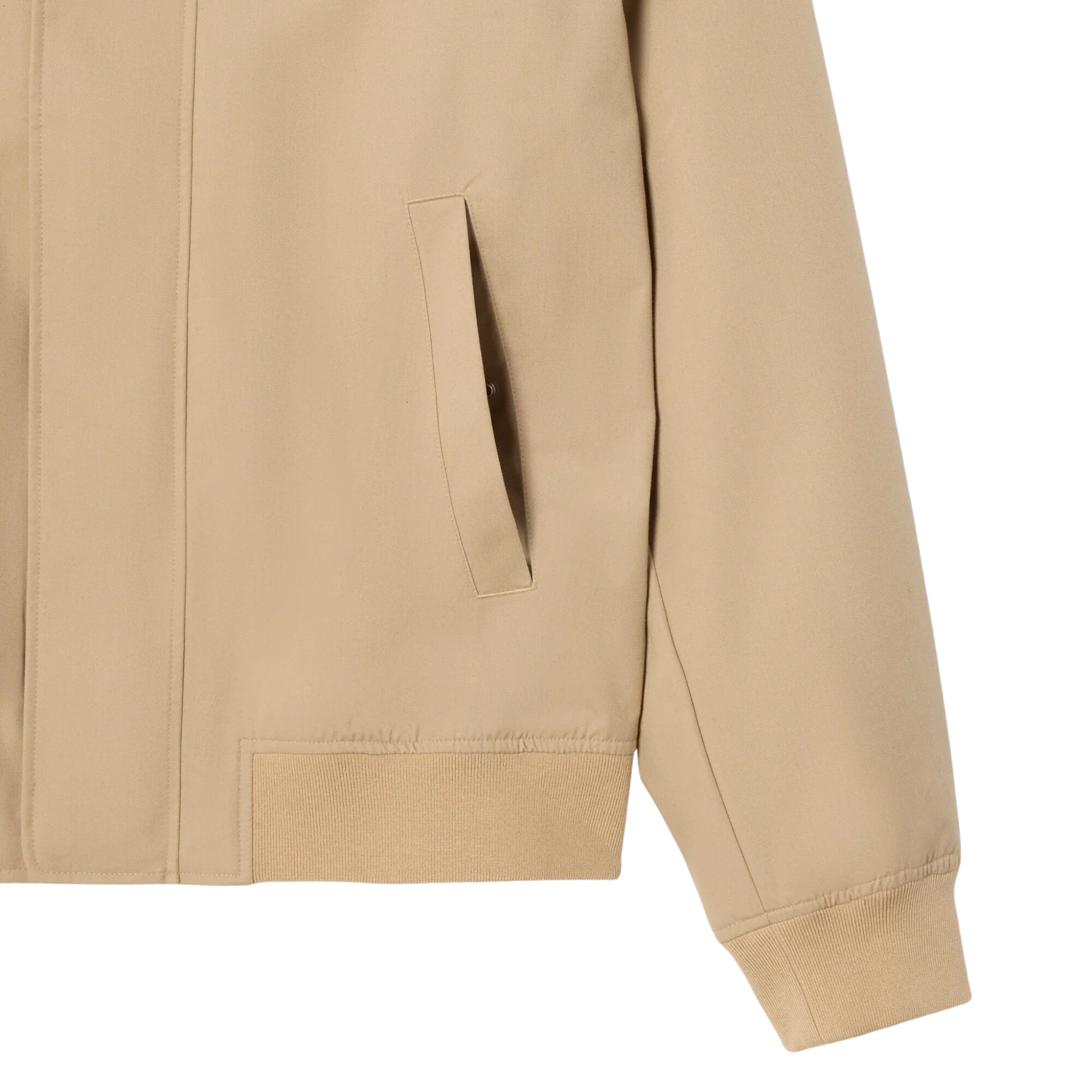 Mens Lacoste Viennese Water-Repellent Twill Harrington Jacket - Image 3
