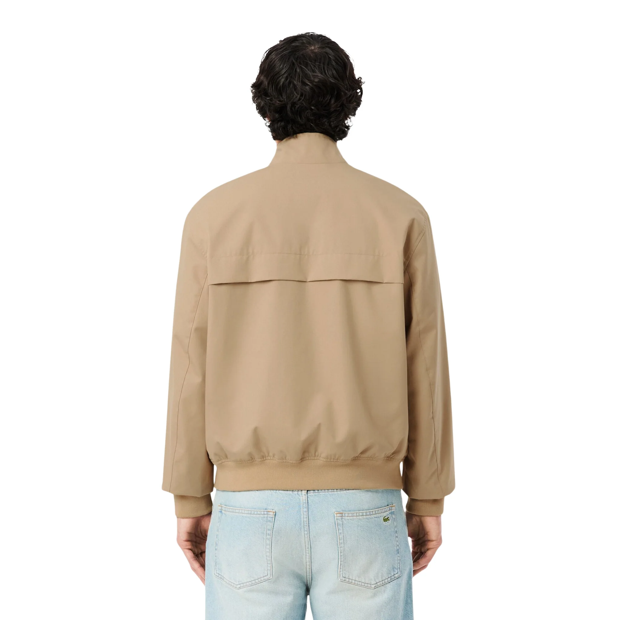 Mens Lacoste Viennese Water-Repellent Twill Harrington Jacket - Image 8