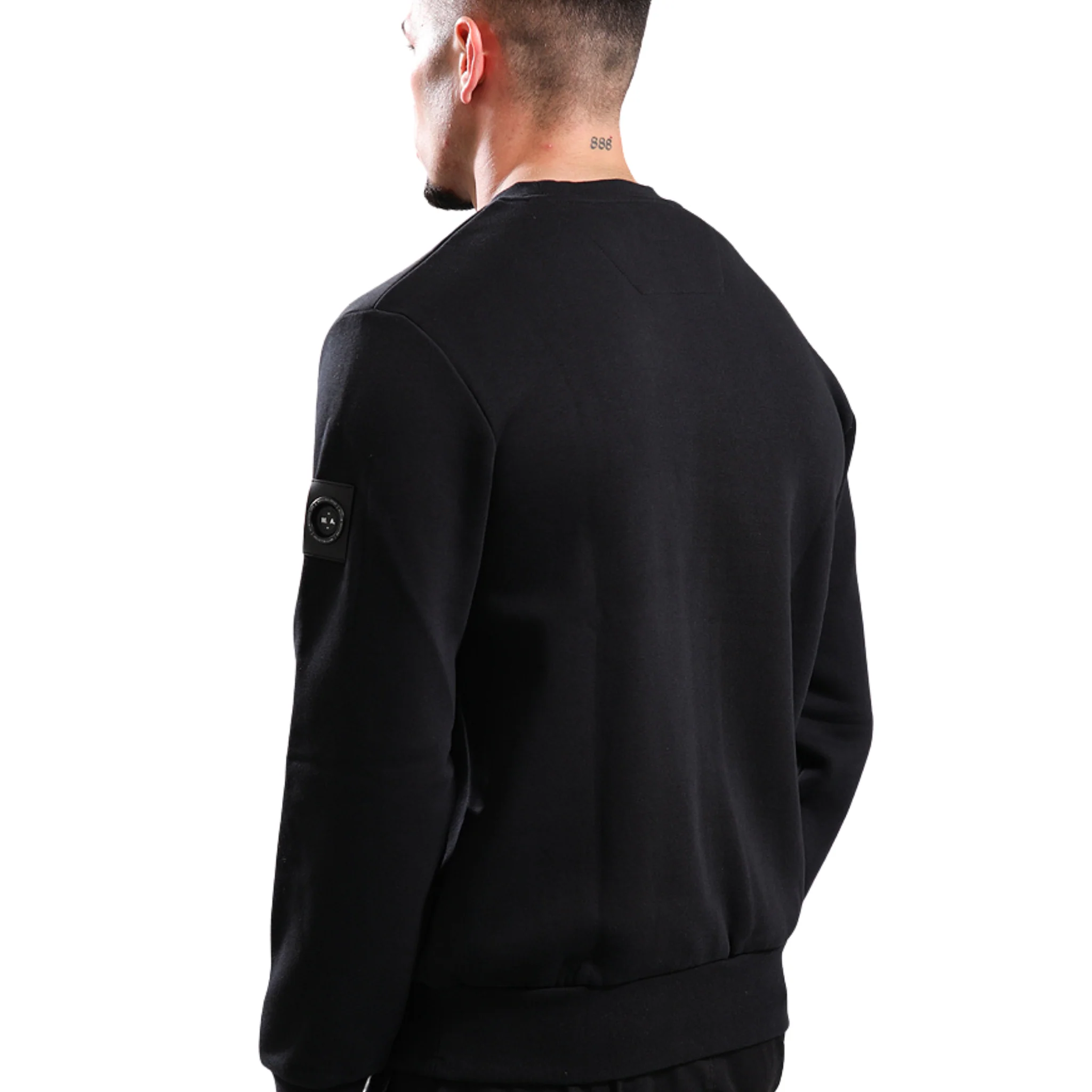 Mens Marshall Artist Black Crux Crew Sweatshirt - Image 2