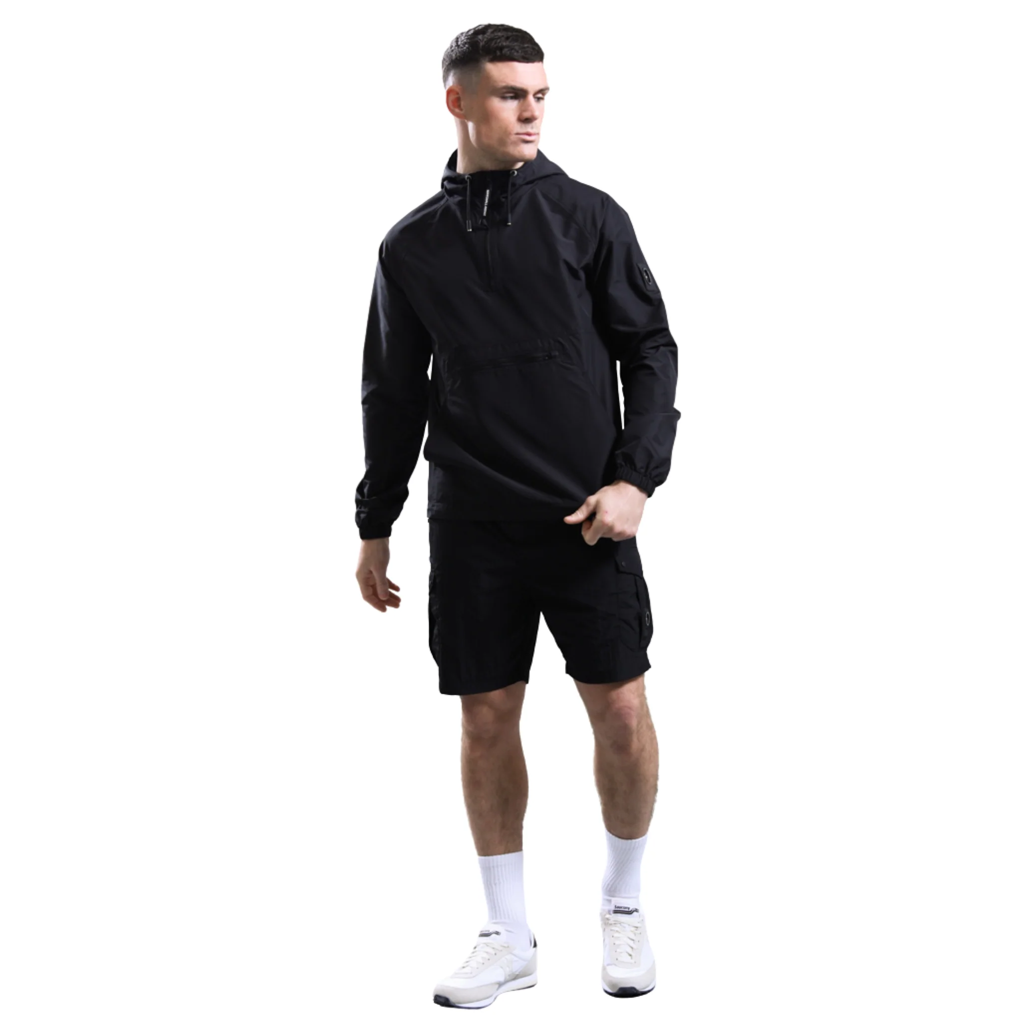 Mens Marshall Artist Black Newport Cargo Shorts - Image 4
