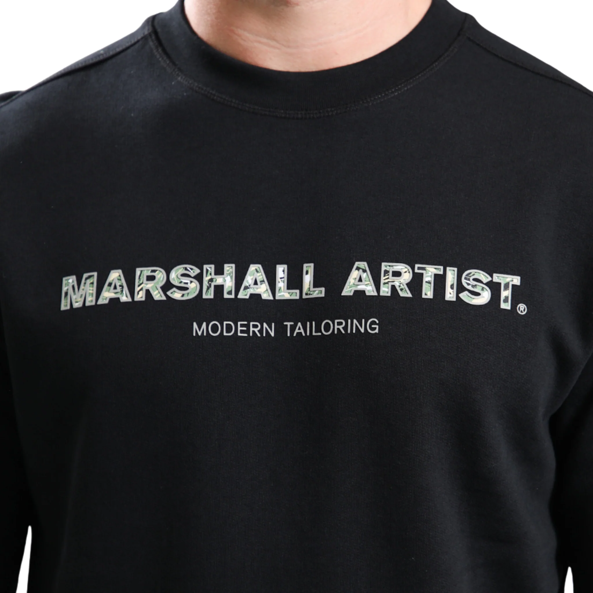 Mens Marshall Artist Black Resurrection Crew Sweatshirt - Image 2