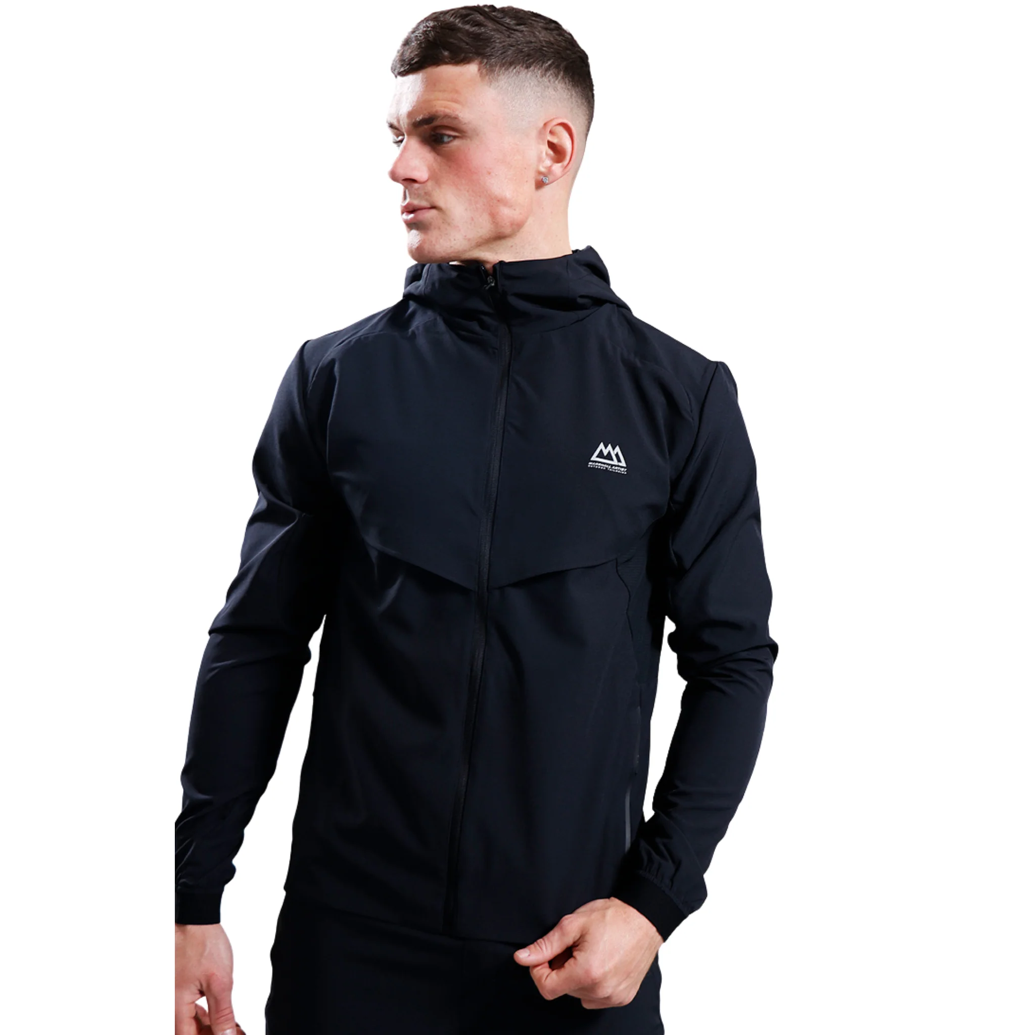 Mens Marshall Artist Black Strike Track Top - Image 3