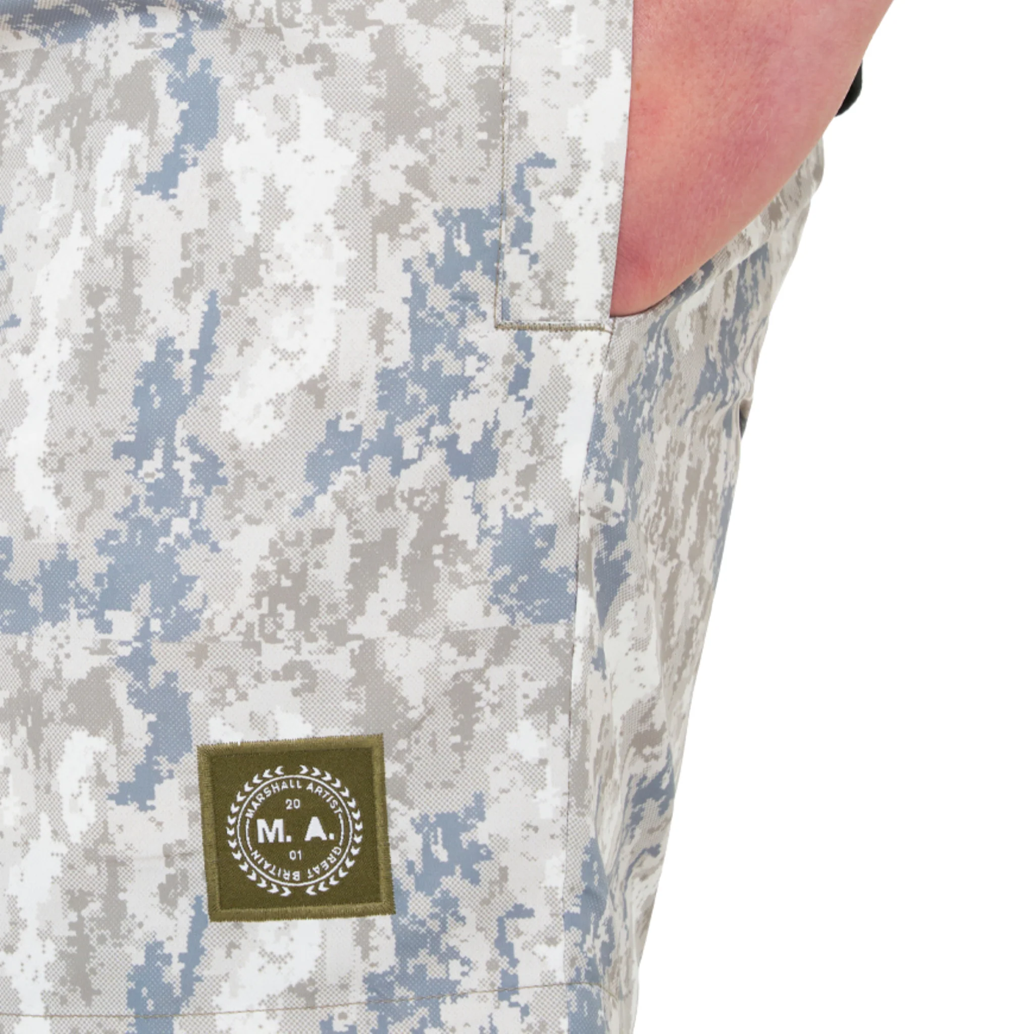 Mens Marshall Artist Camo Erosion Swim Shorts - Image 2