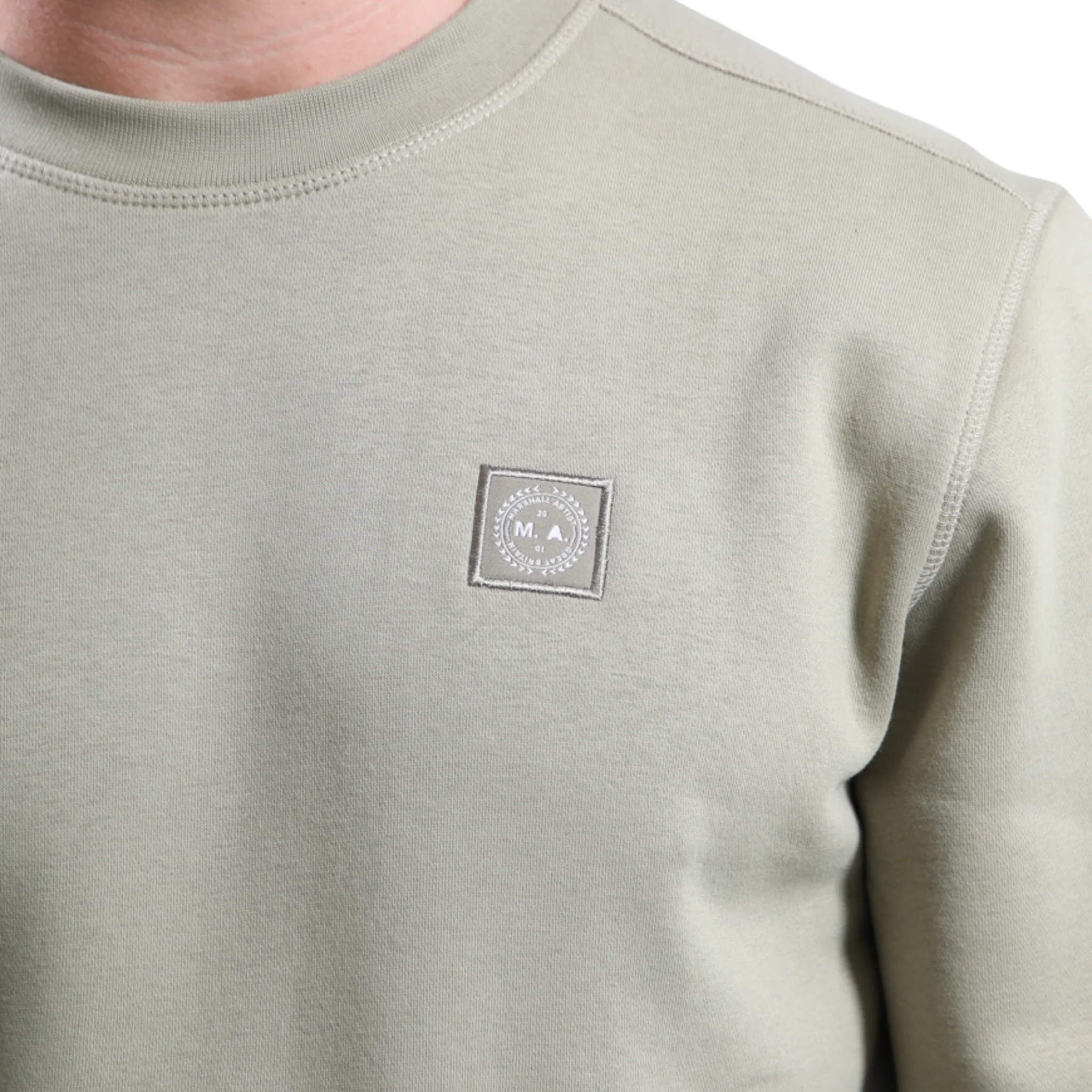 Mens Marshall Artist Dark Stone Marchio Crew Sweatshirt - Image 2
