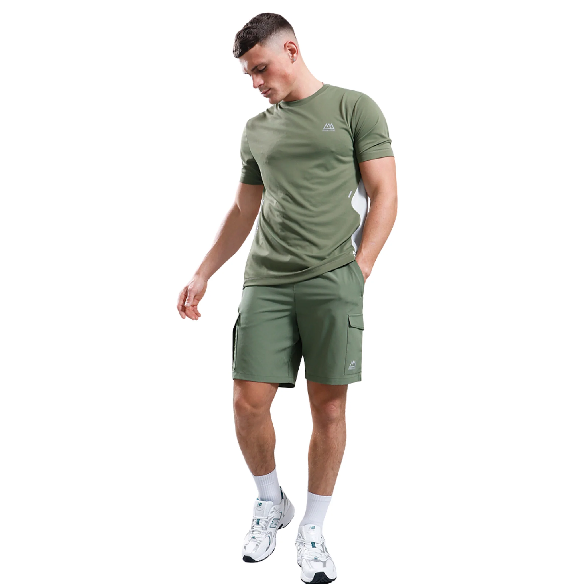 Mens Marshall Artist Khaki Elevate Shorts - Image 3
