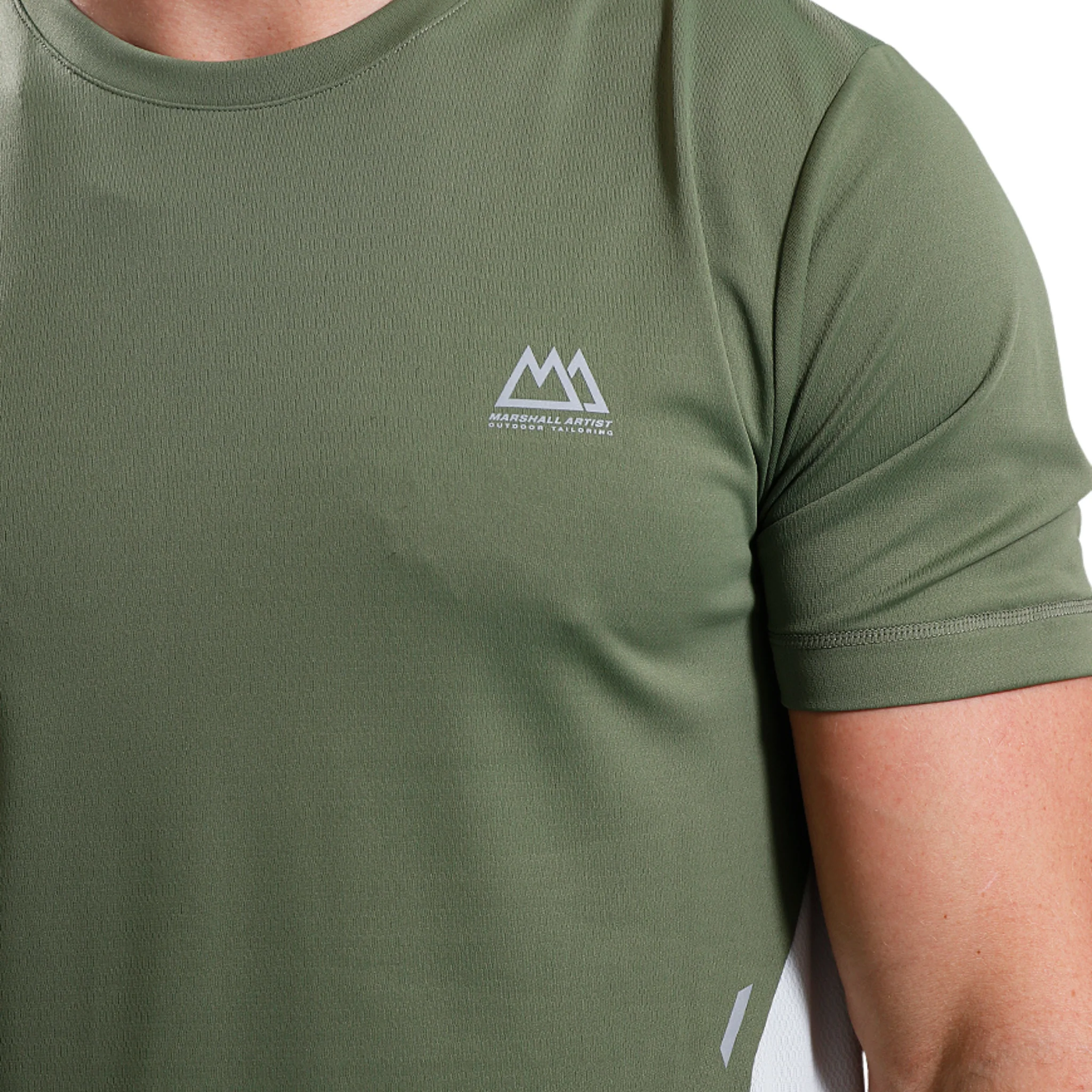 Mens Marshall Artist Khaki Nevis S/s T Shirt - Image 3