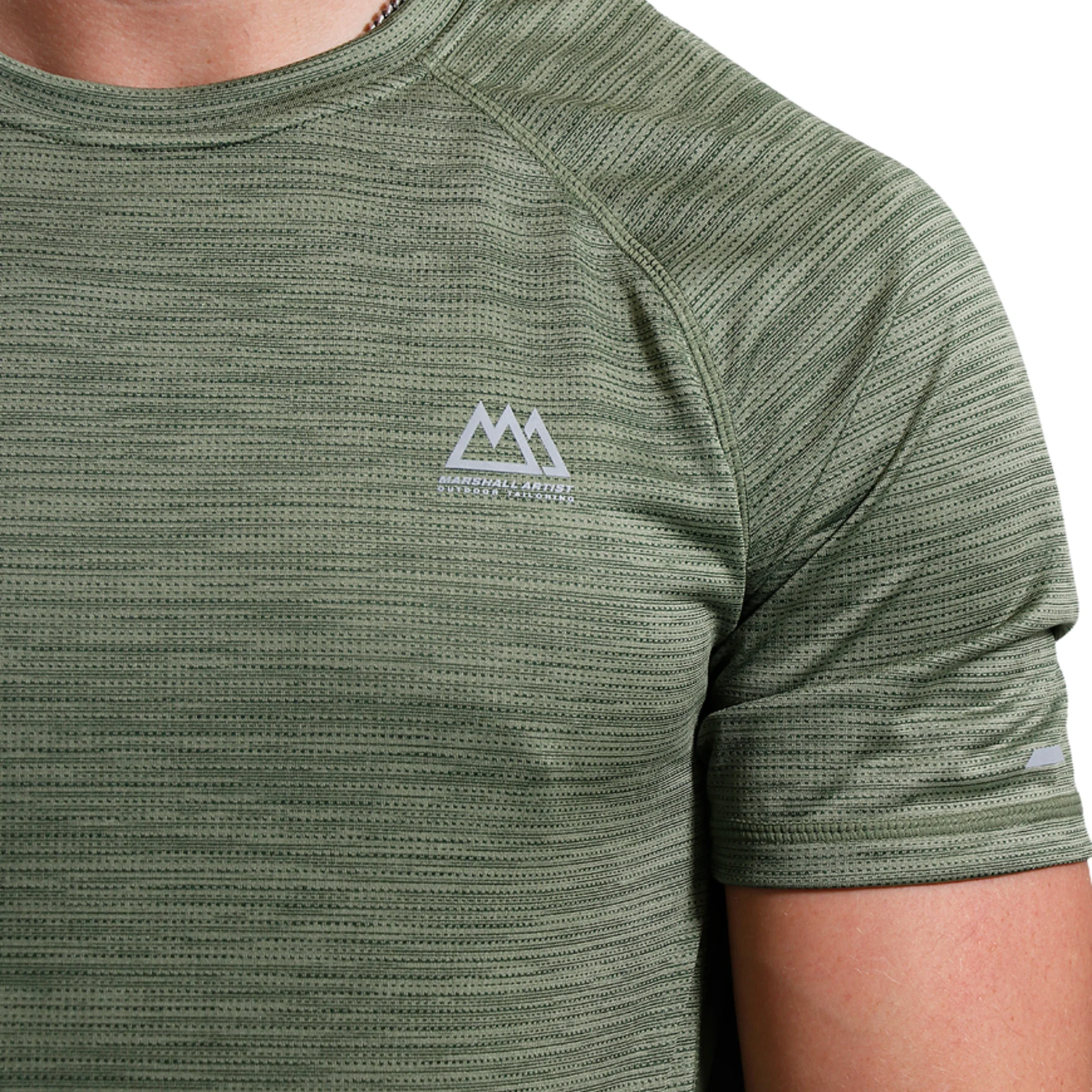 Mens Marshall Artist Khaki Quest S/s T Shirt - Image 3