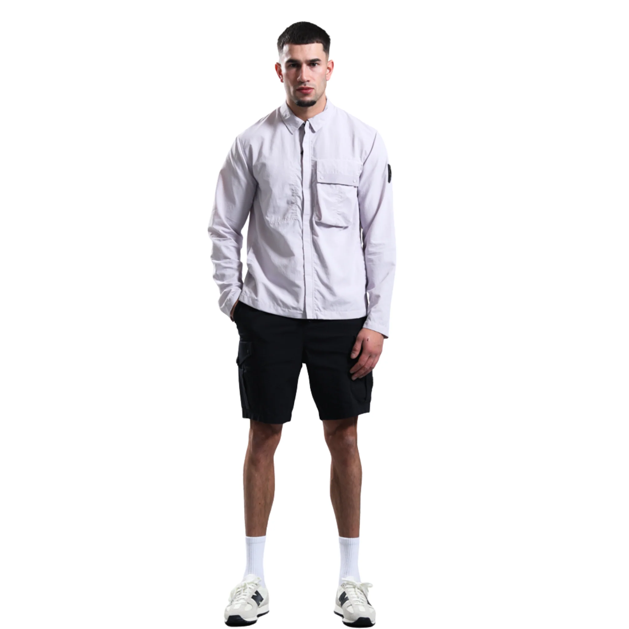 Mens Marshall Artist Light Rose Woodvale Overshirt - Image 2