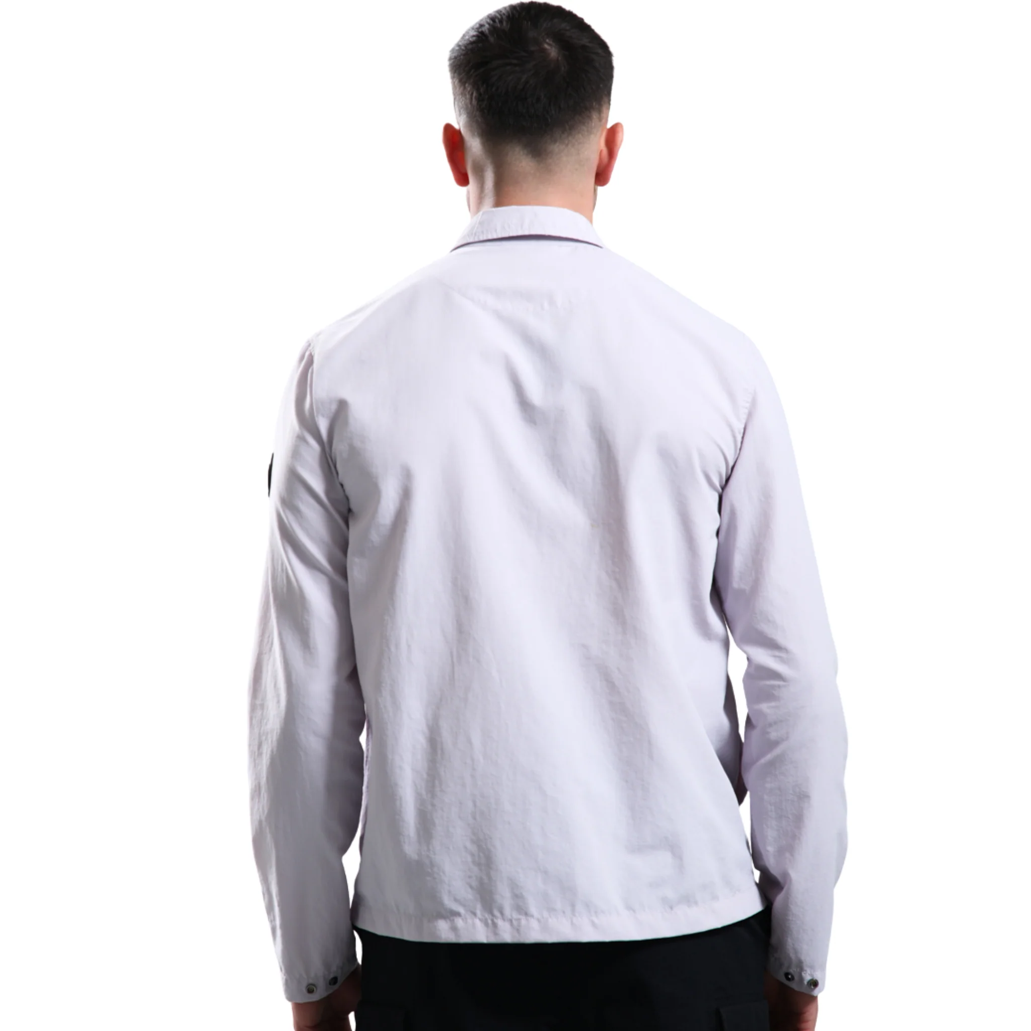 Mens Marshall Artist Light Rose Woodvale Overshirt - Image 4