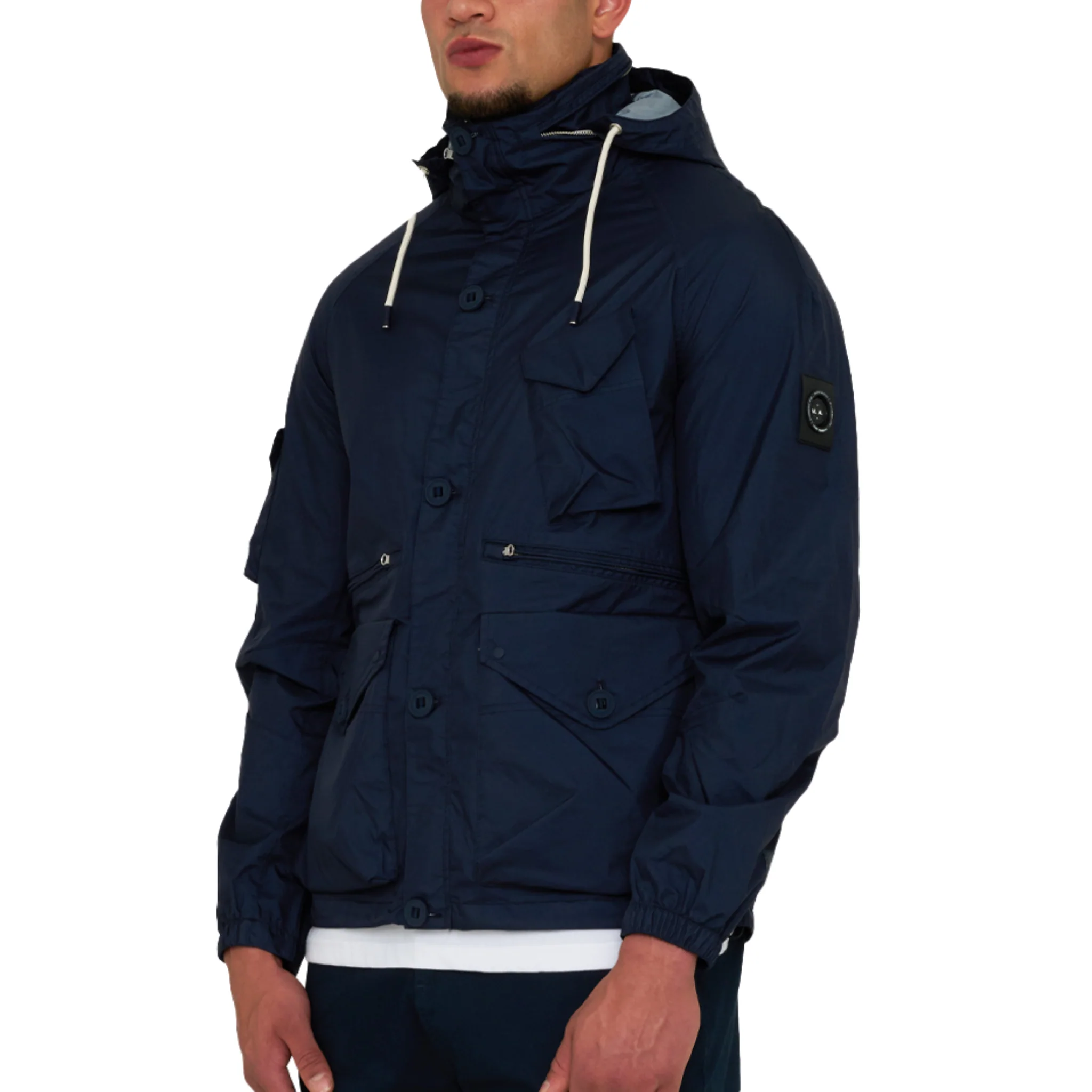 Mens Marshall Artist Navy Coastal Jacket - Image 2
