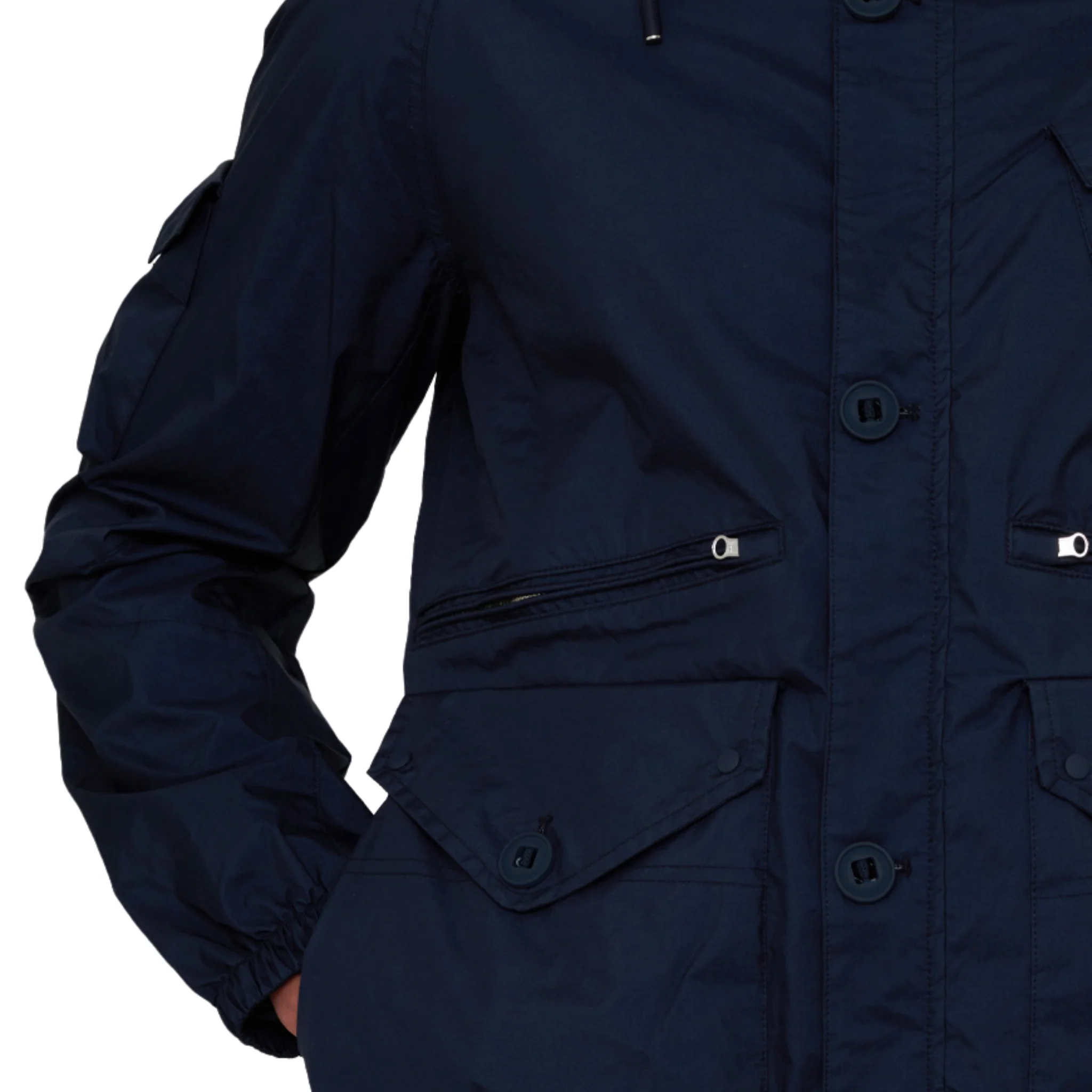 Mens Marshall Artist Navy Coastal Jacket - Image 8