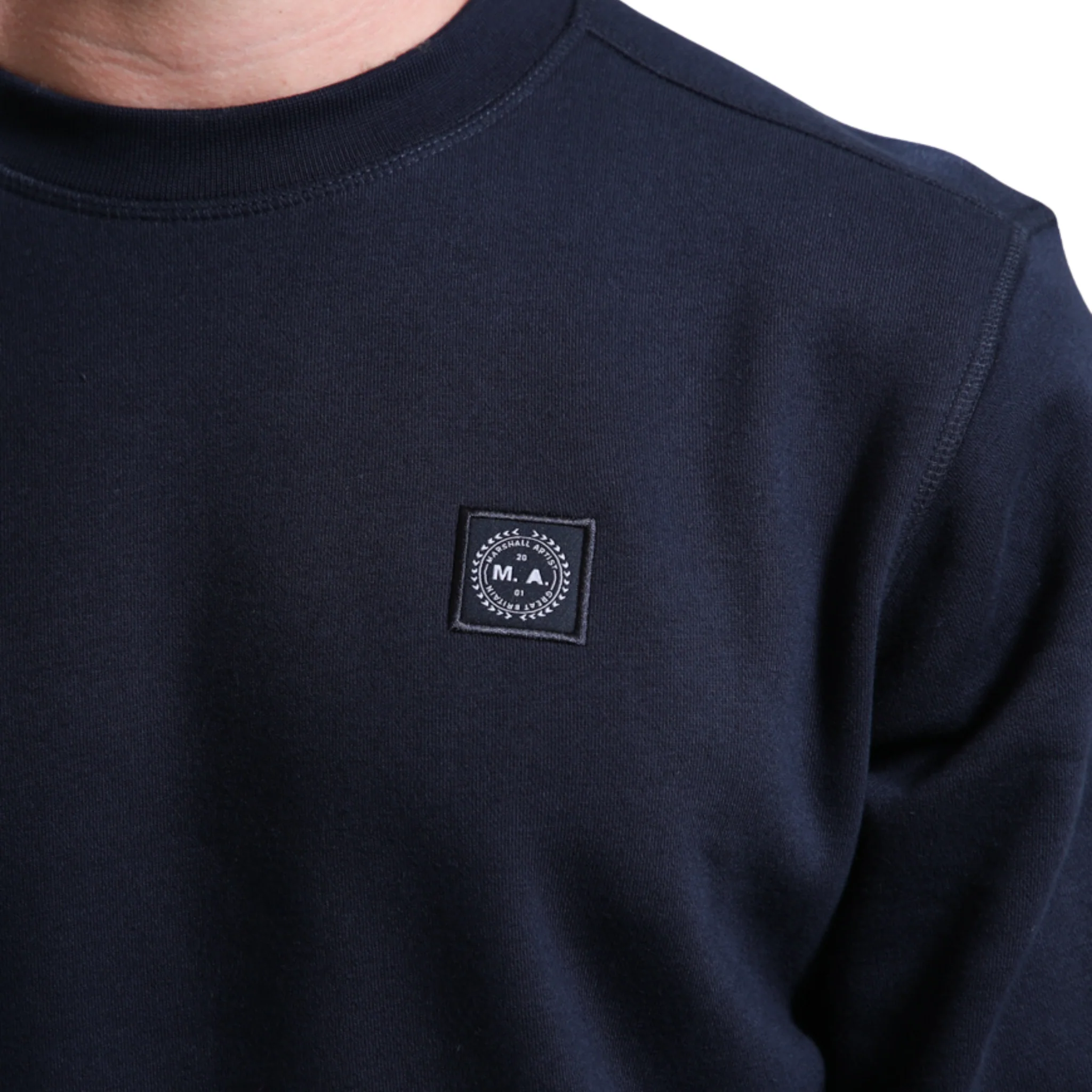 Mens Marshall Artist Navy Marchio Crew Sweatshirt - Image 3