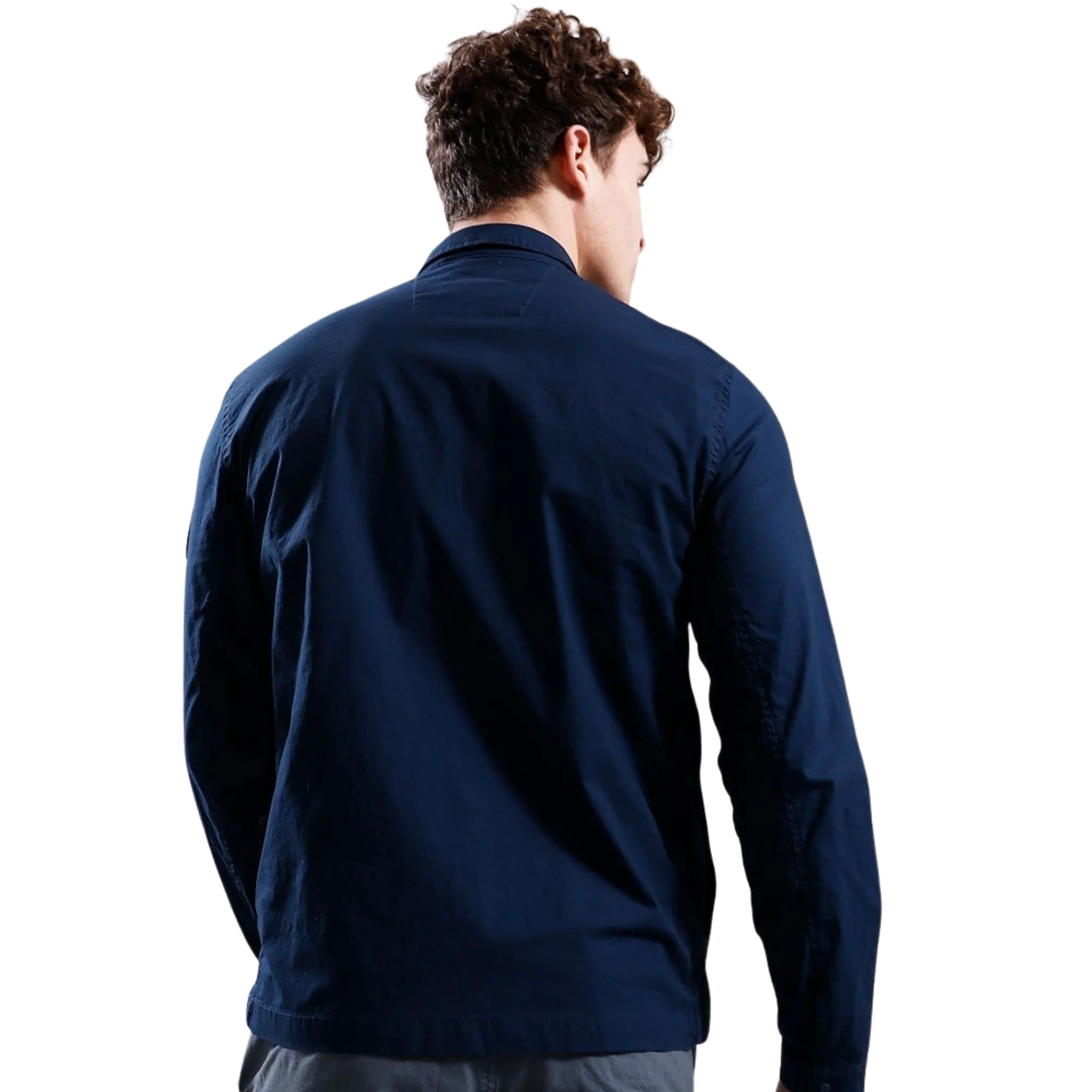 Mens Marshall Artist Navy Seafield Overshirt - Image 3