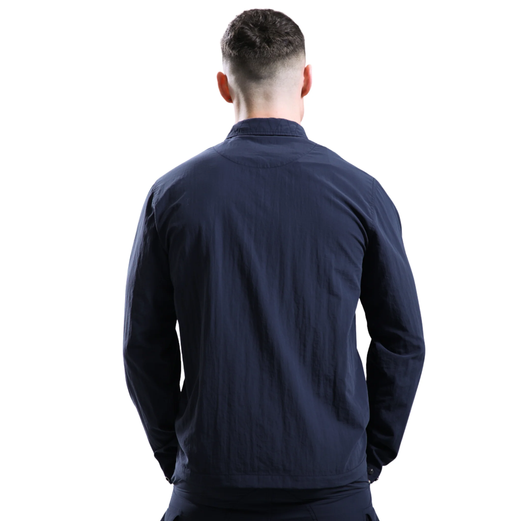Mens Marshall Artist Navy Woodvale Overshirt - Image 2
